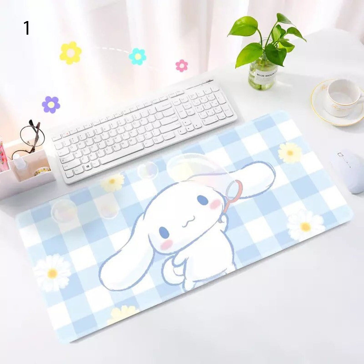 Cute Cinnamoroll Sanriocore Decor kawaii aesthetic Japanese style anime Desk Mat