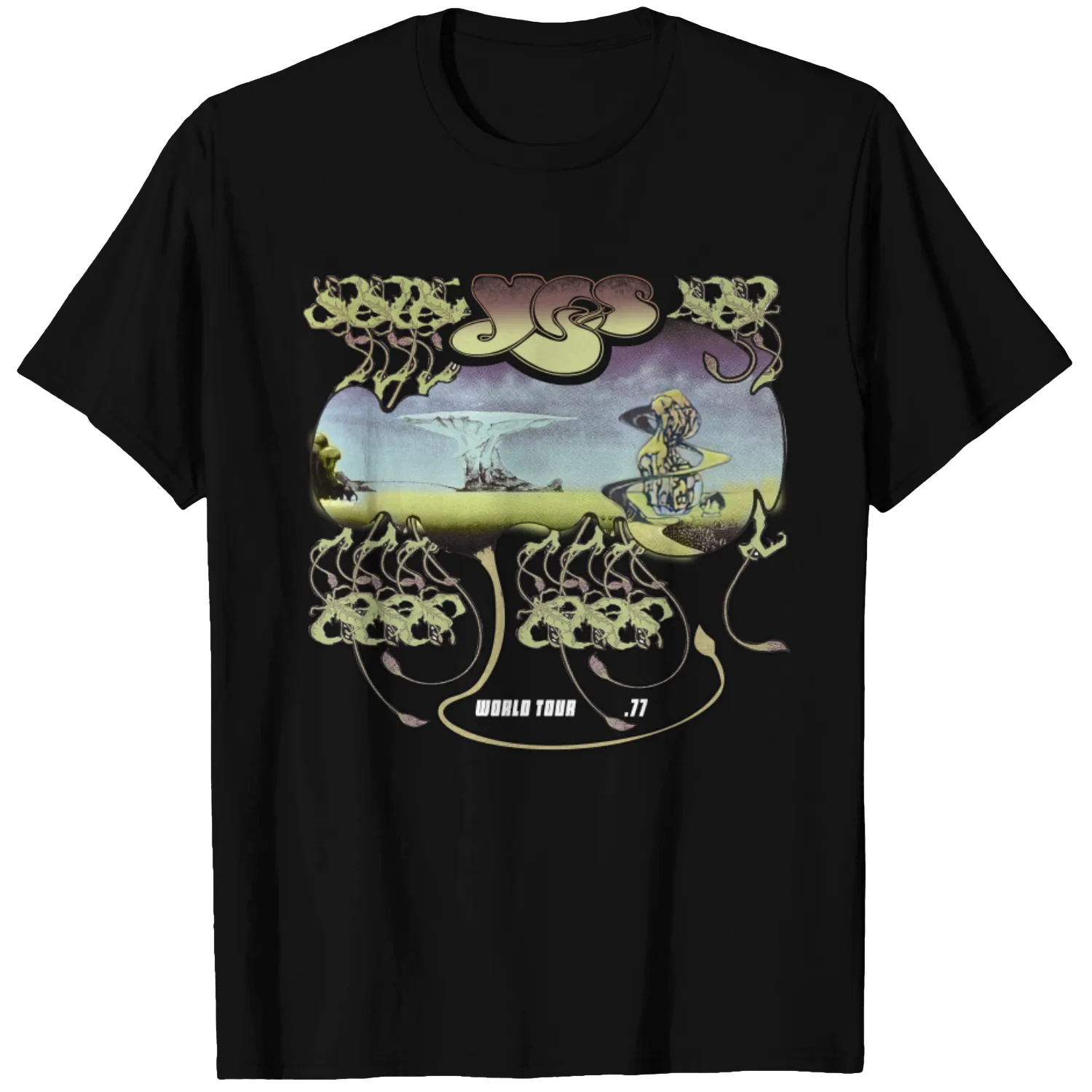 vintage 1977 Yes World Tour Shirt