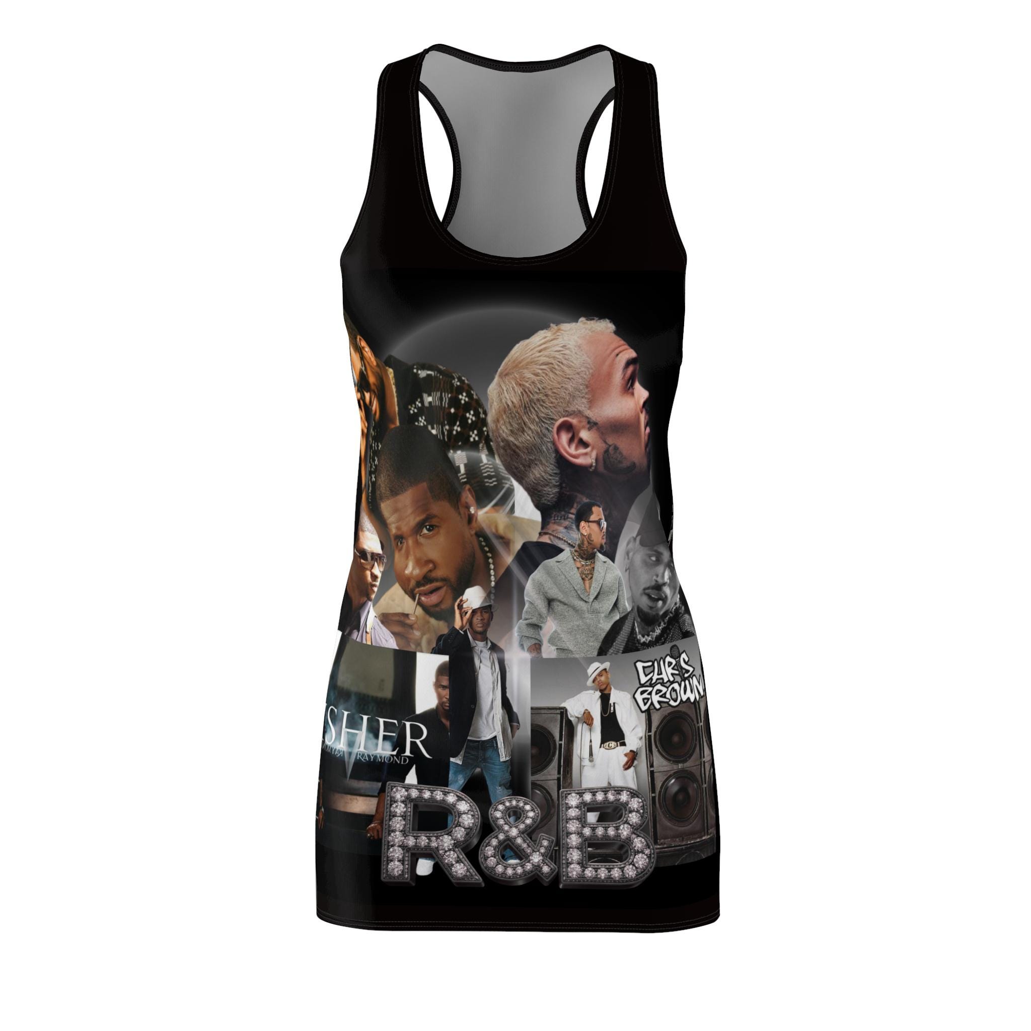 R&B Collage Racerback Dress | Music Artist Portraits All-Over Print