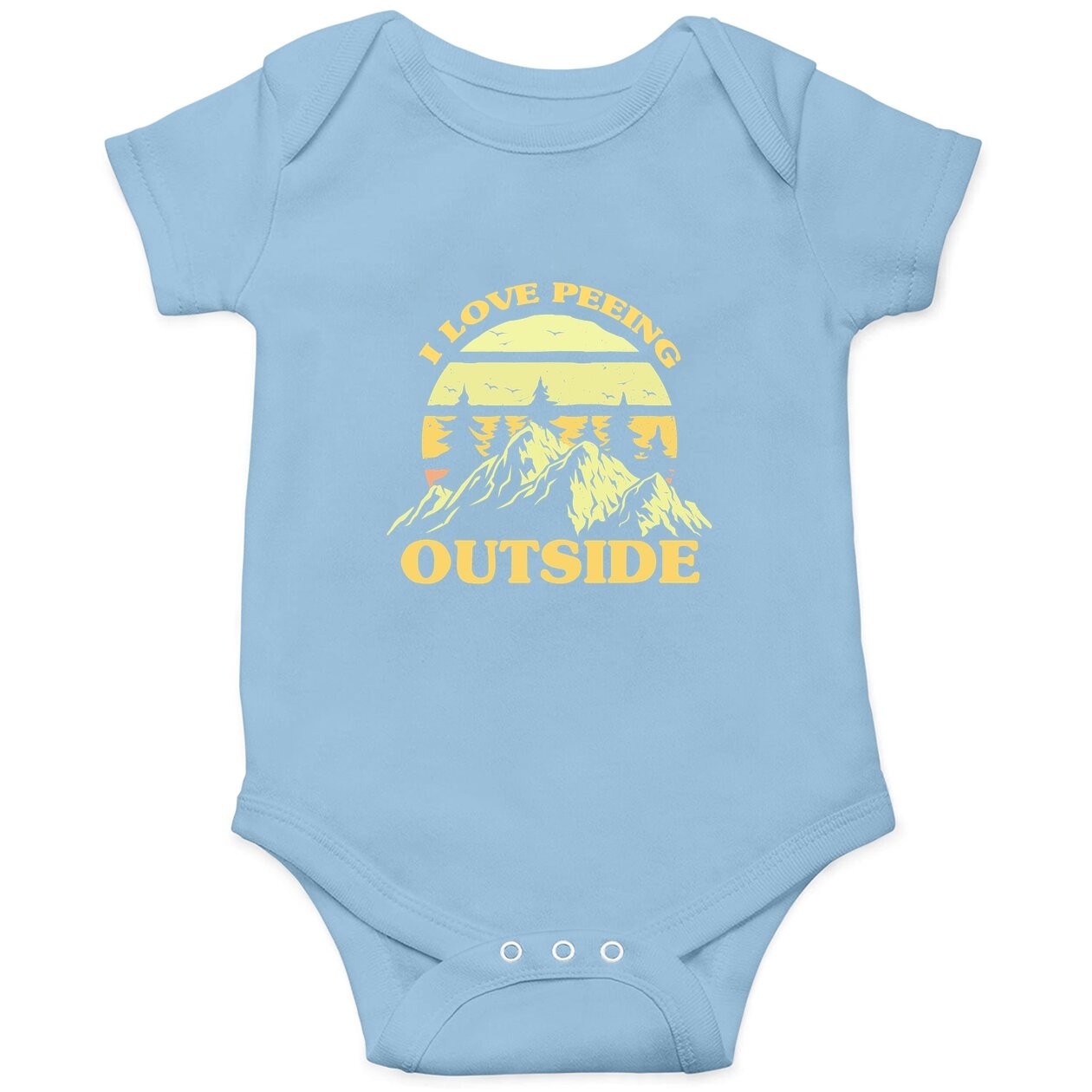I Love Peeing Outside Funny Camping Camping Lover Hiking Baby Bodysuit