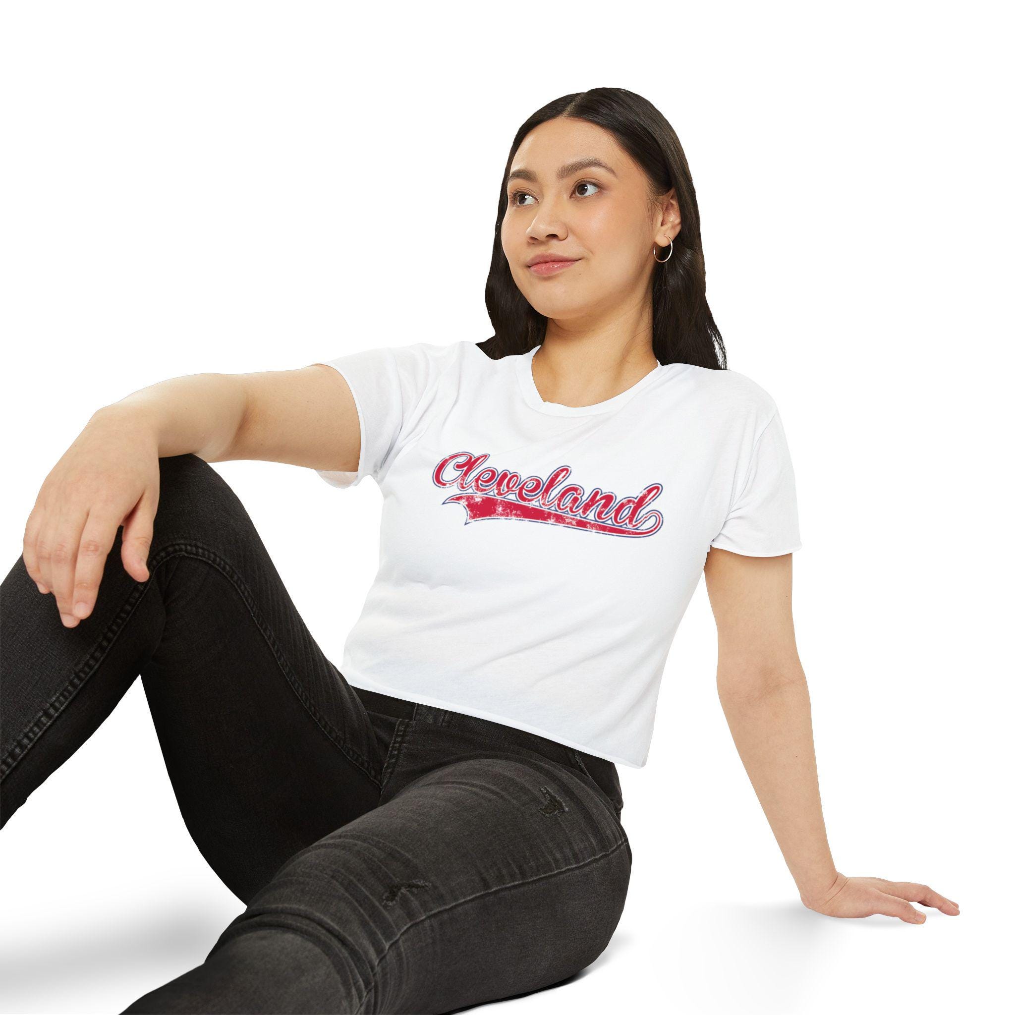 Cleveland Browns, Cavaliers Crop Top - Women's Summer Essential, Casual Graphic Tee
