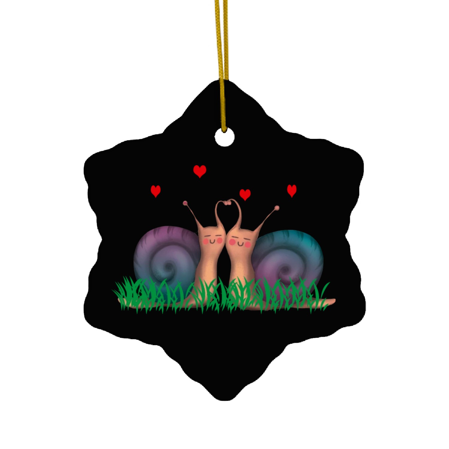 love in nature Ceramic Ornaments