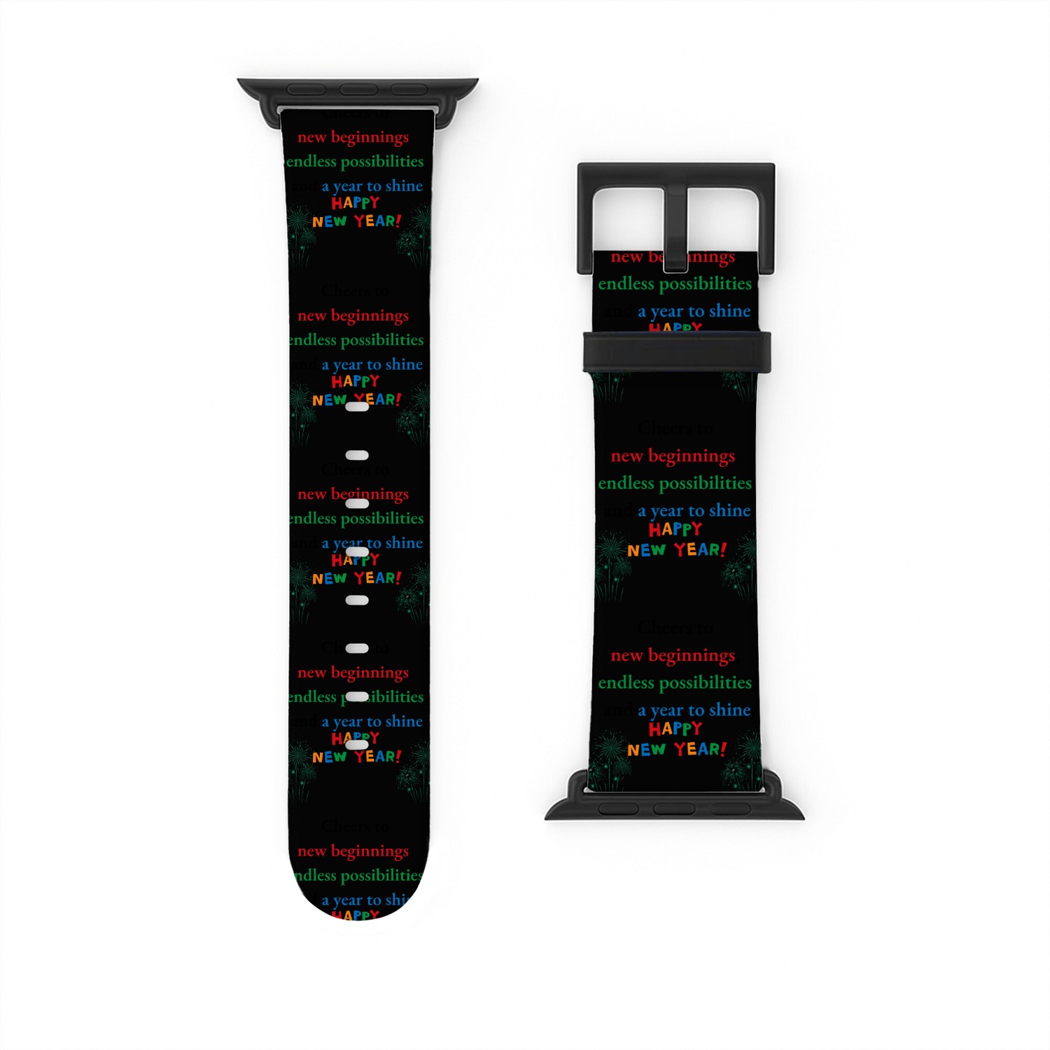 Cheers to New Beginnings- Happy New Year Watch Bands For Apple Watch