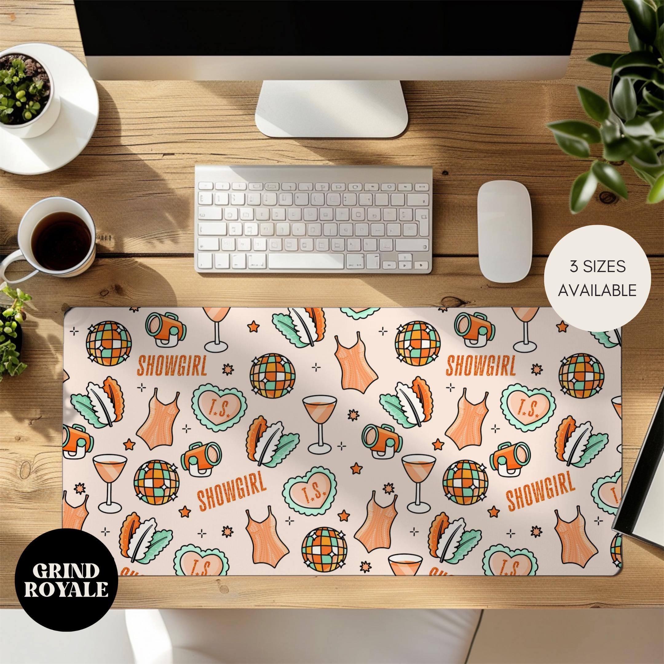 Showgirl Large Desk Mat, Cute Desk Mat, Gamer Desk Mat, Large Desk Mat, Desk Accessories, Home Office, Dorm Decor, Coworker Gifts