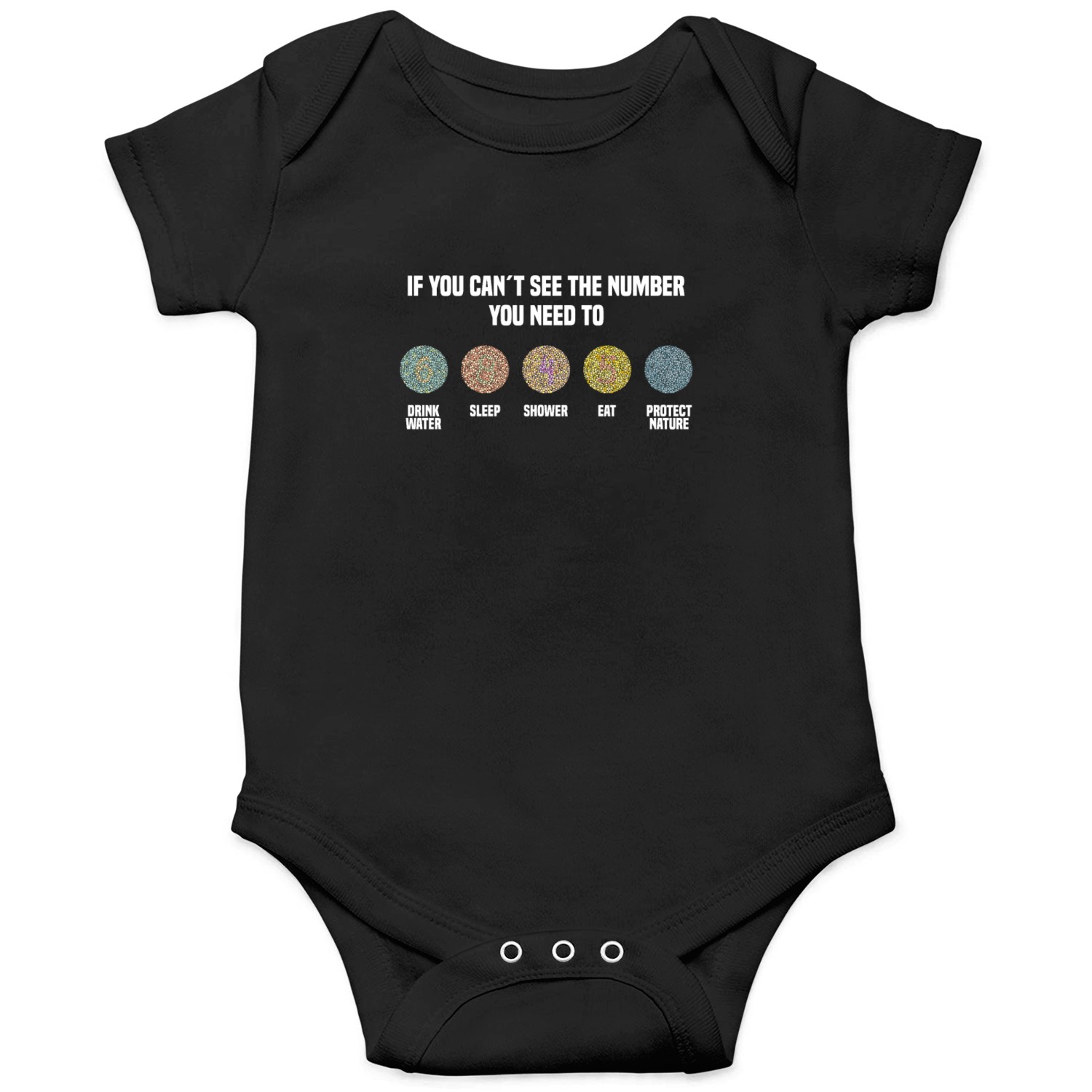 Ishihara Numbers - Protect Nature Onesies