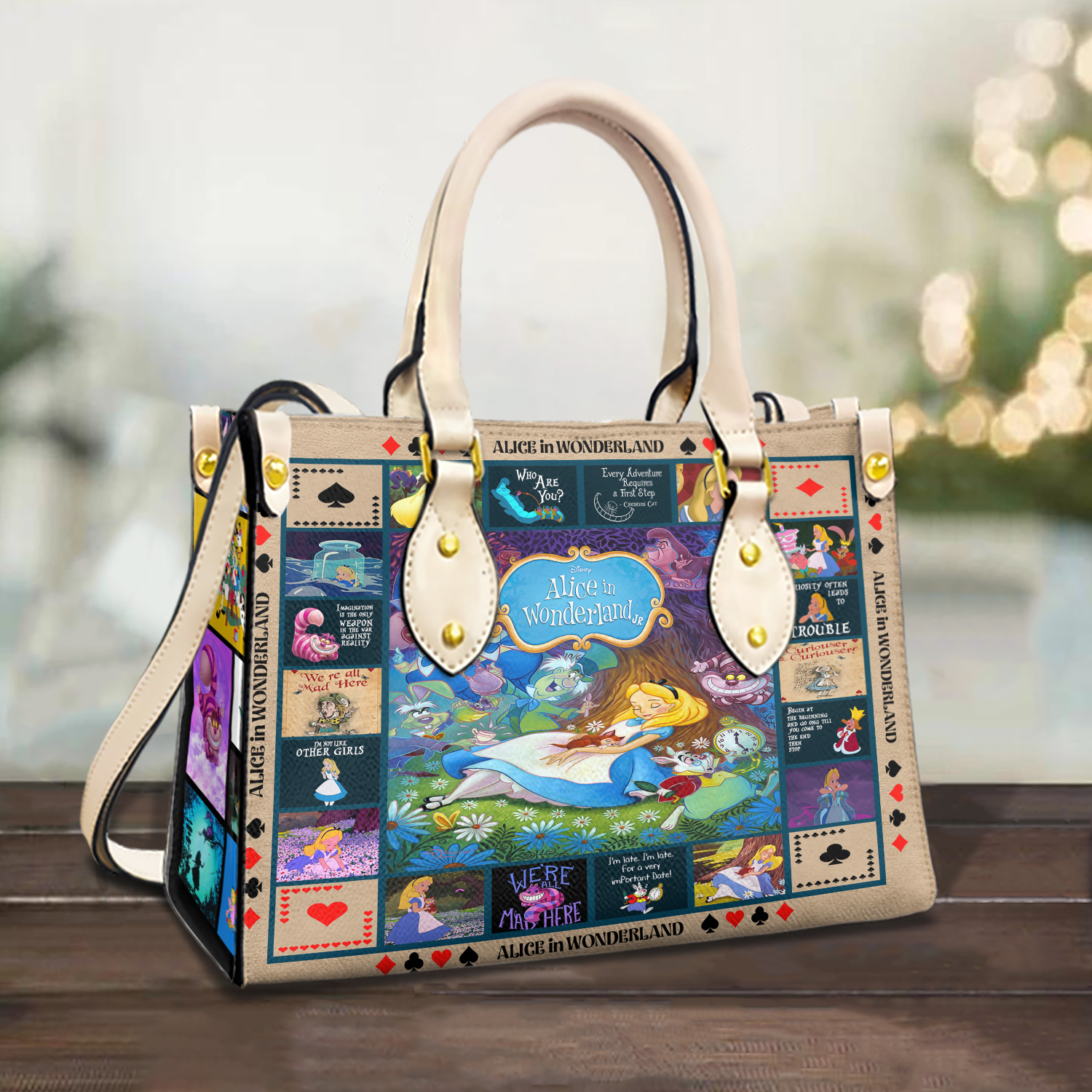 Alice's in Wonderland Leather Handbag, Alice's in Wonderland Leather Bags