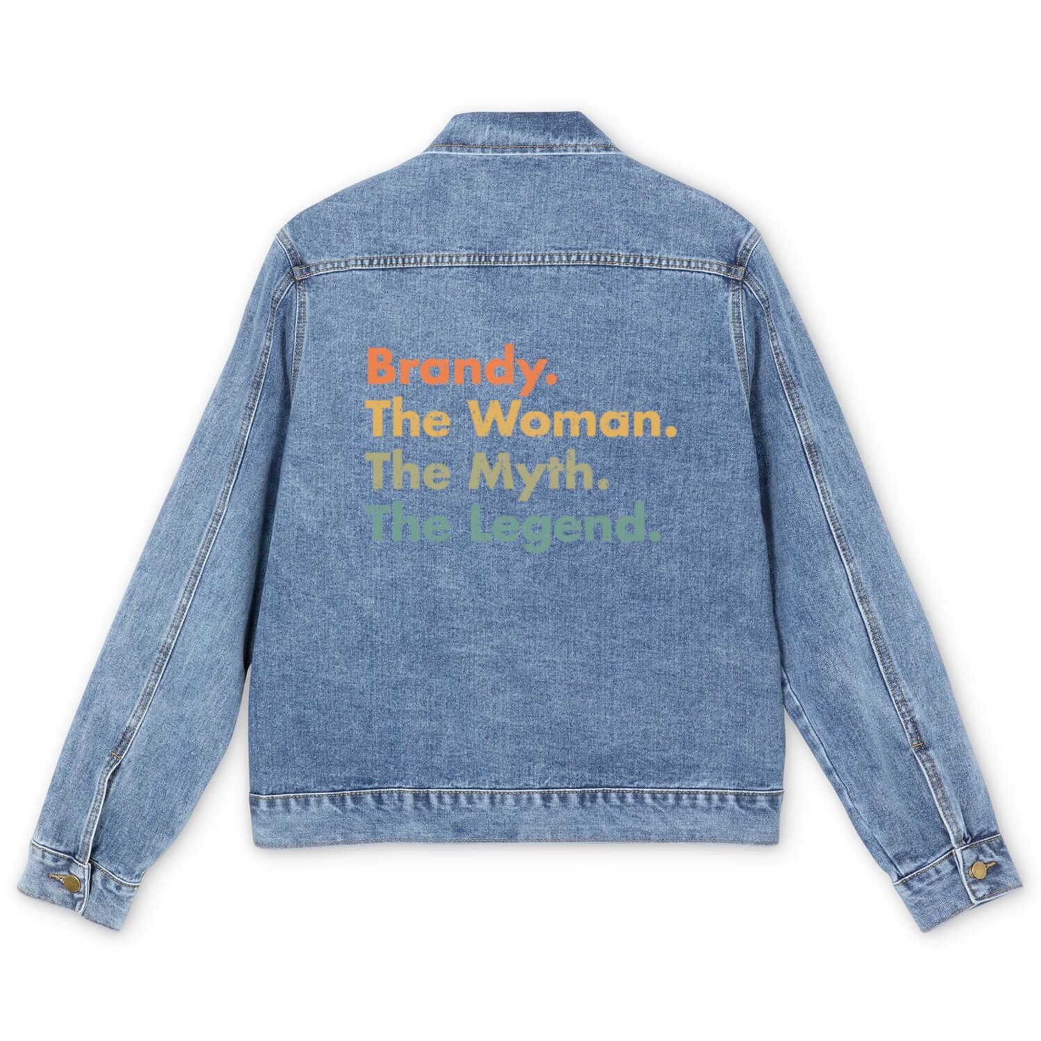 Brandy The Woman The Myth The Legend Men's Denim Jackets