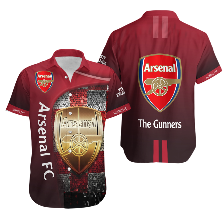 Personalized Arsenals Team Hawaiian Shirt , Button Down Full Size