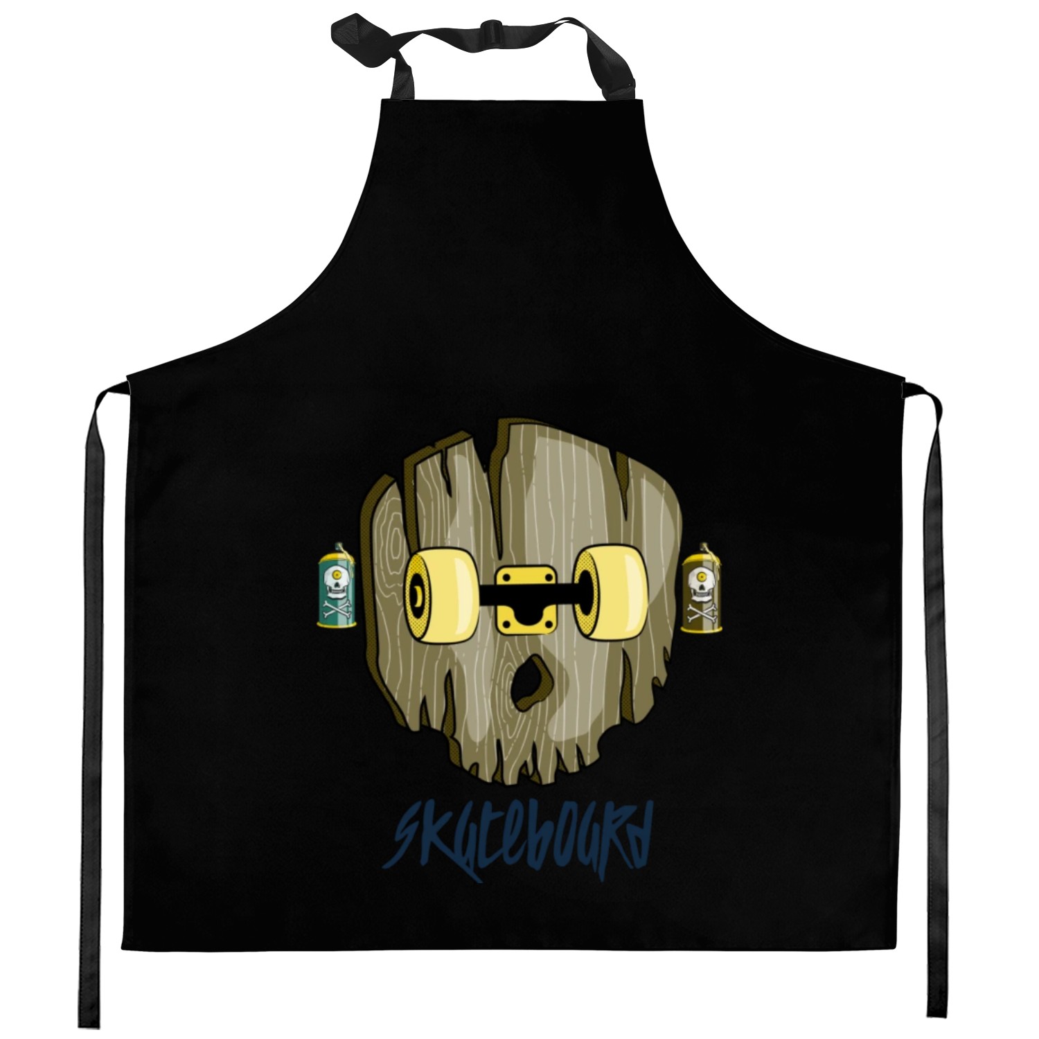 Skateboard design Kitchen Aprons