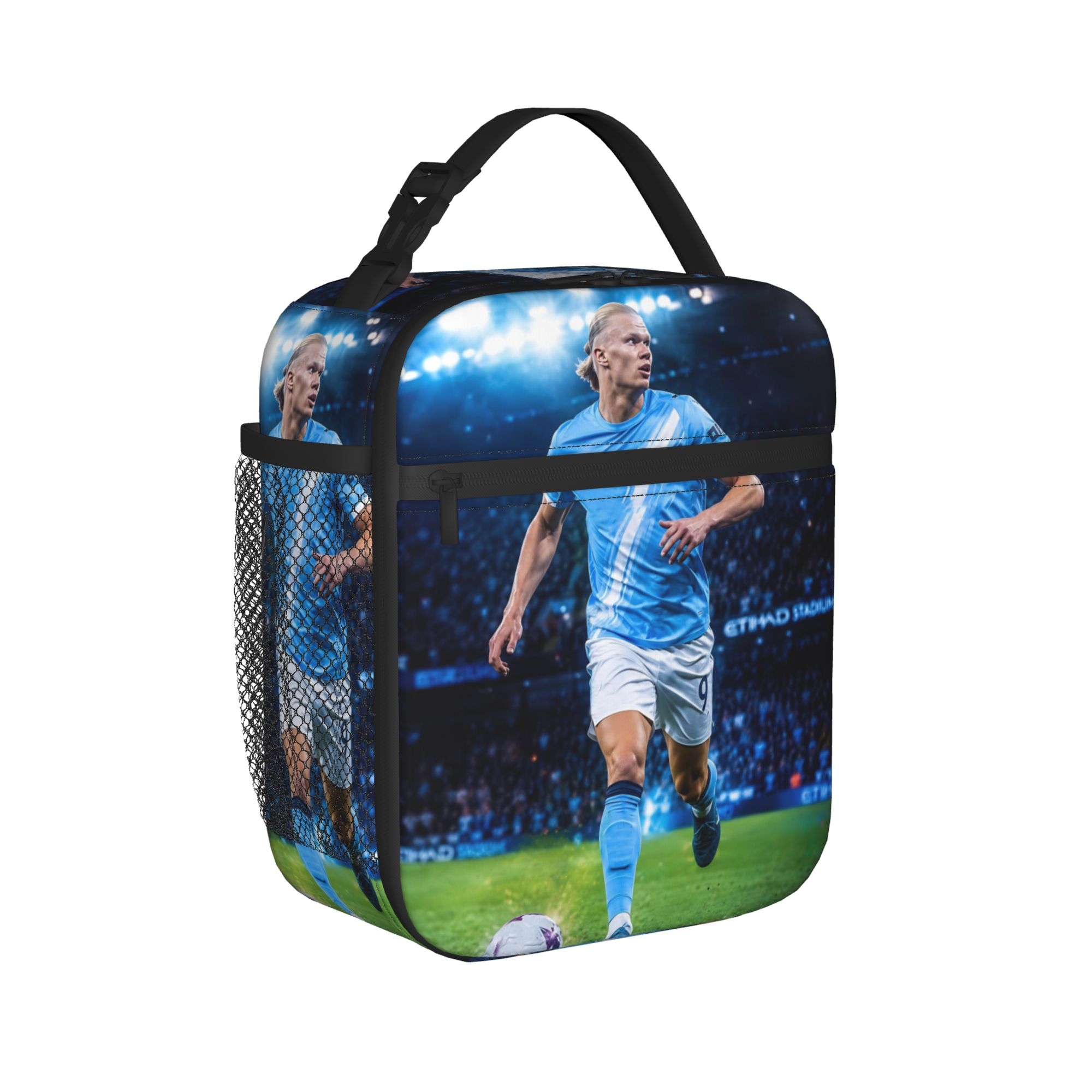 Haalands Number 9 Insulated Lunch Bags Thermal Bag Meal Container Football Soccer Leakproof Lunch Box Tote Men Women College