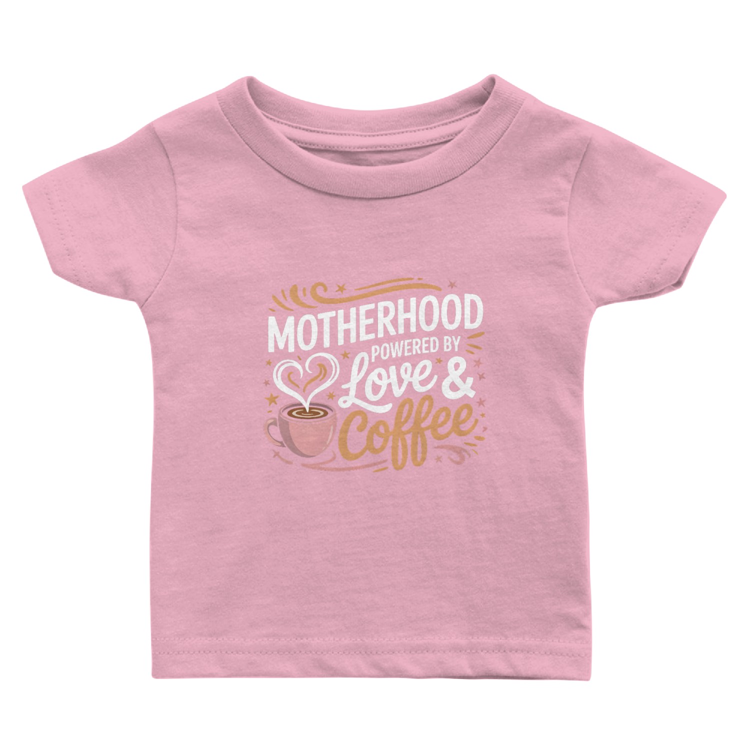 Love, Coffee, and Motherhood: The Perfect Blend Baby T Shirts