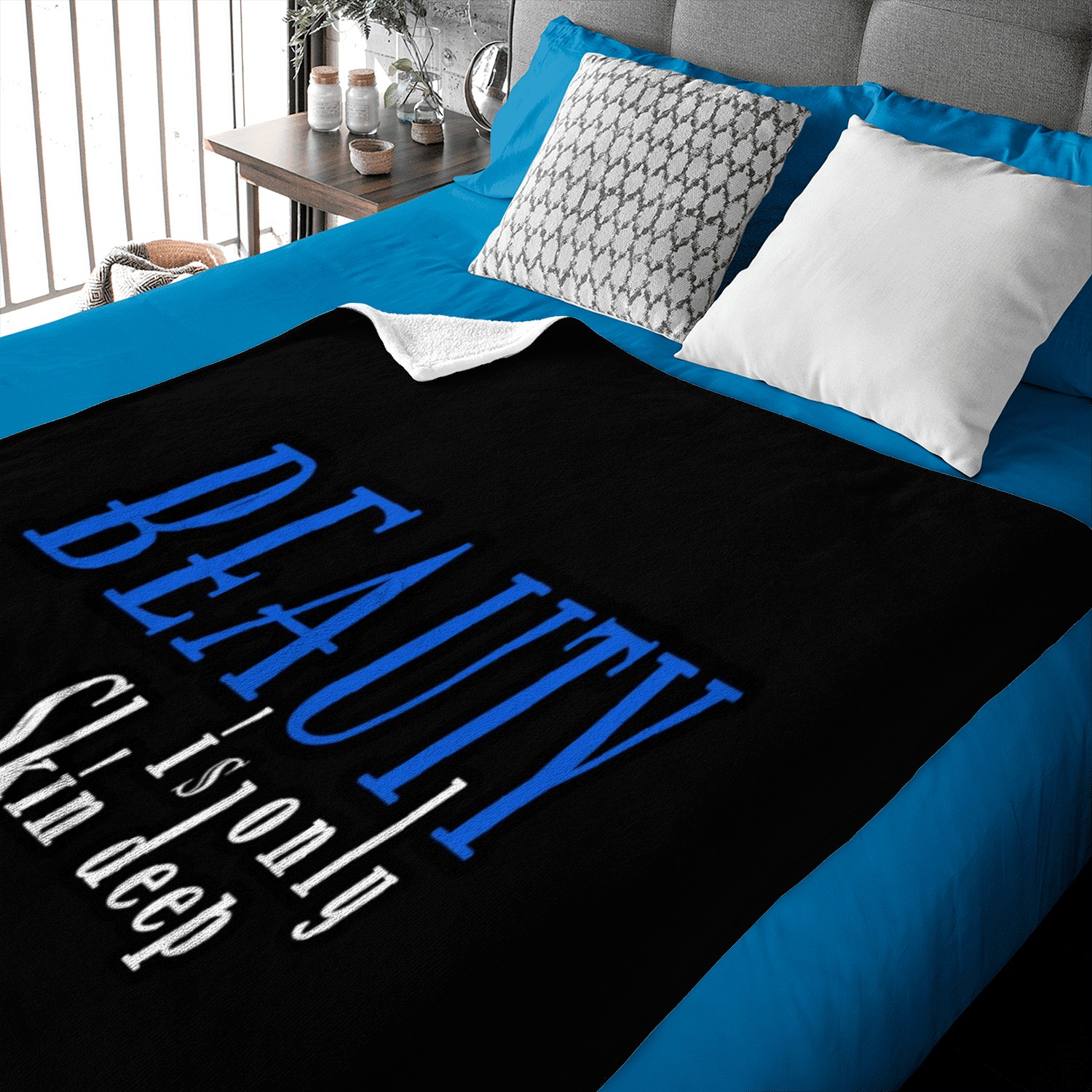 beauty is only skin deep Baby Blankets