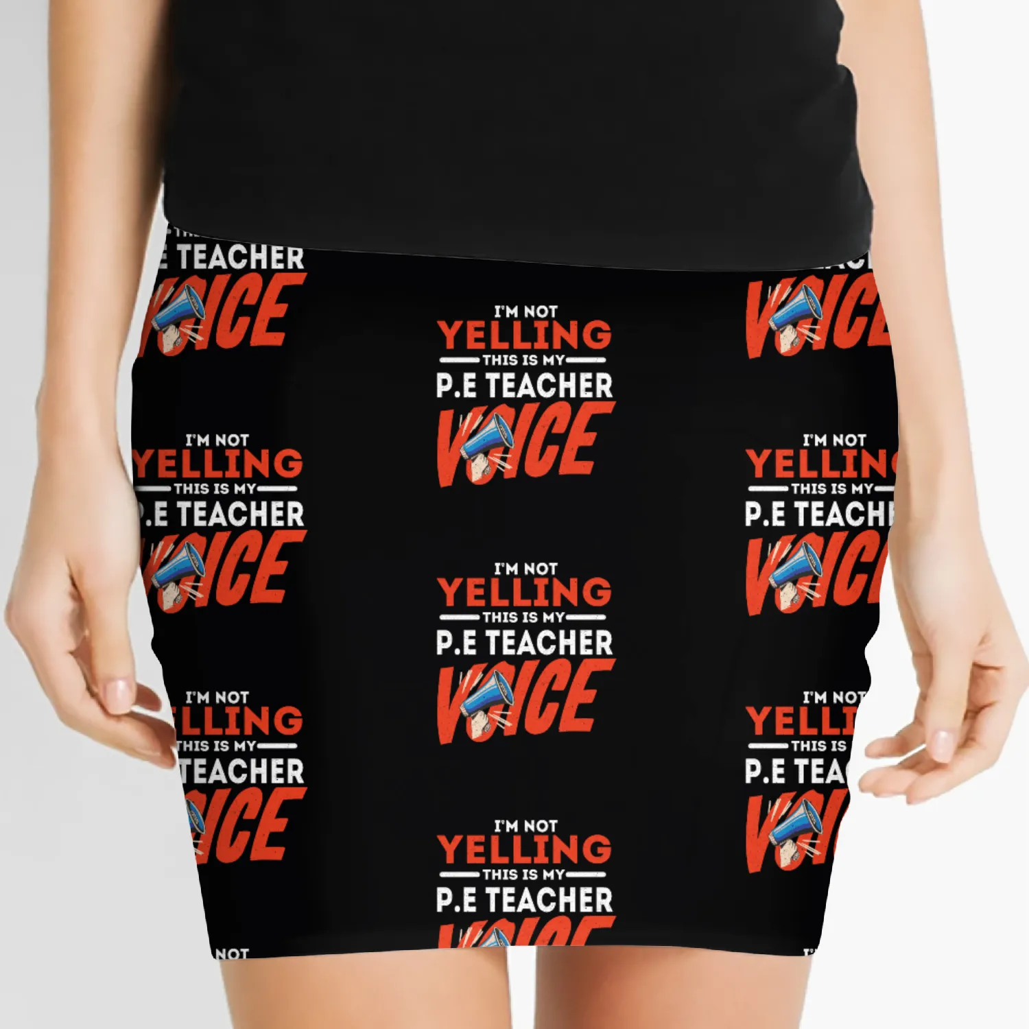 This Is My PE Teacher Voice Phys Ed Physical Women's Mini Skirts