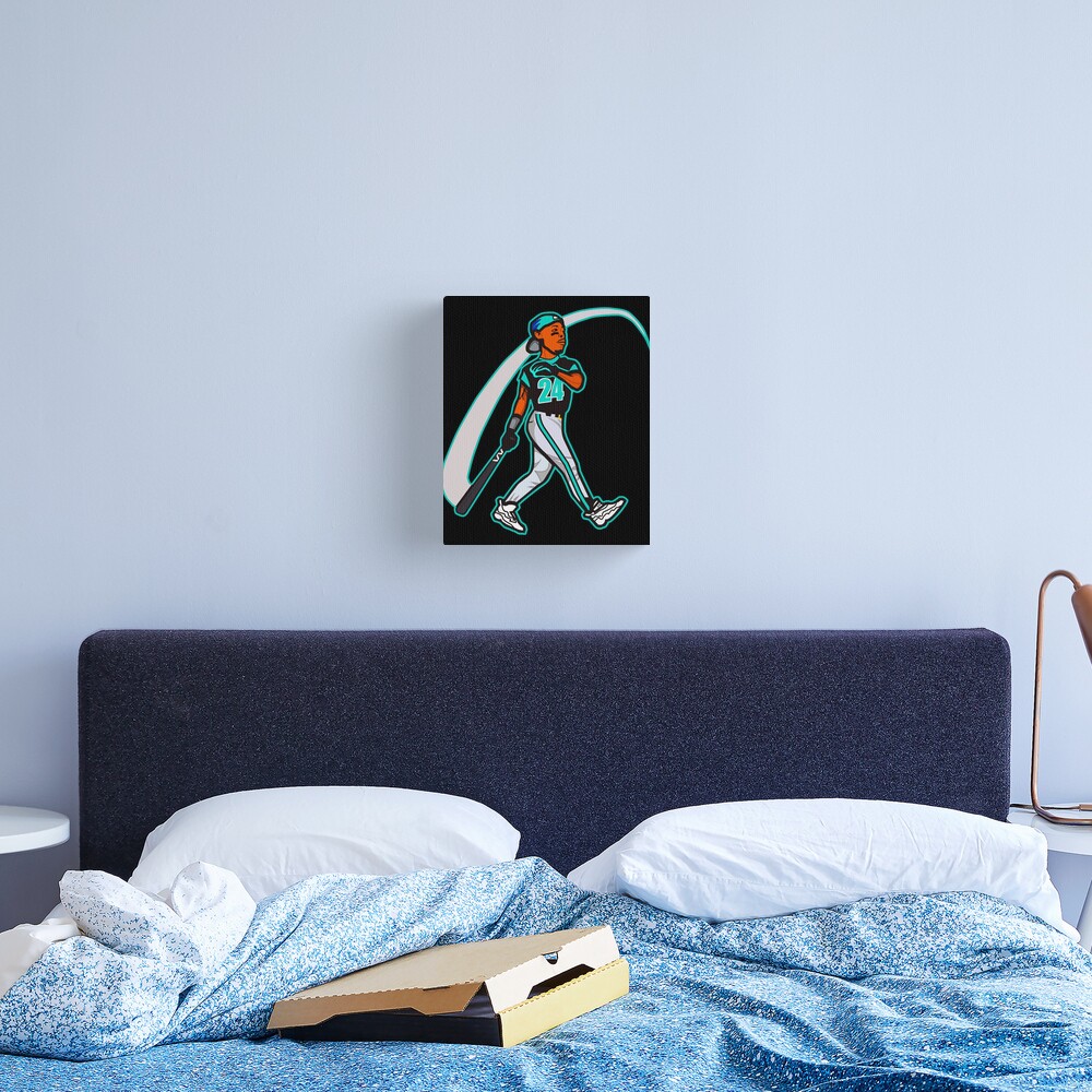 Ken Griffey Jr Canvas, Gift for baseball fan