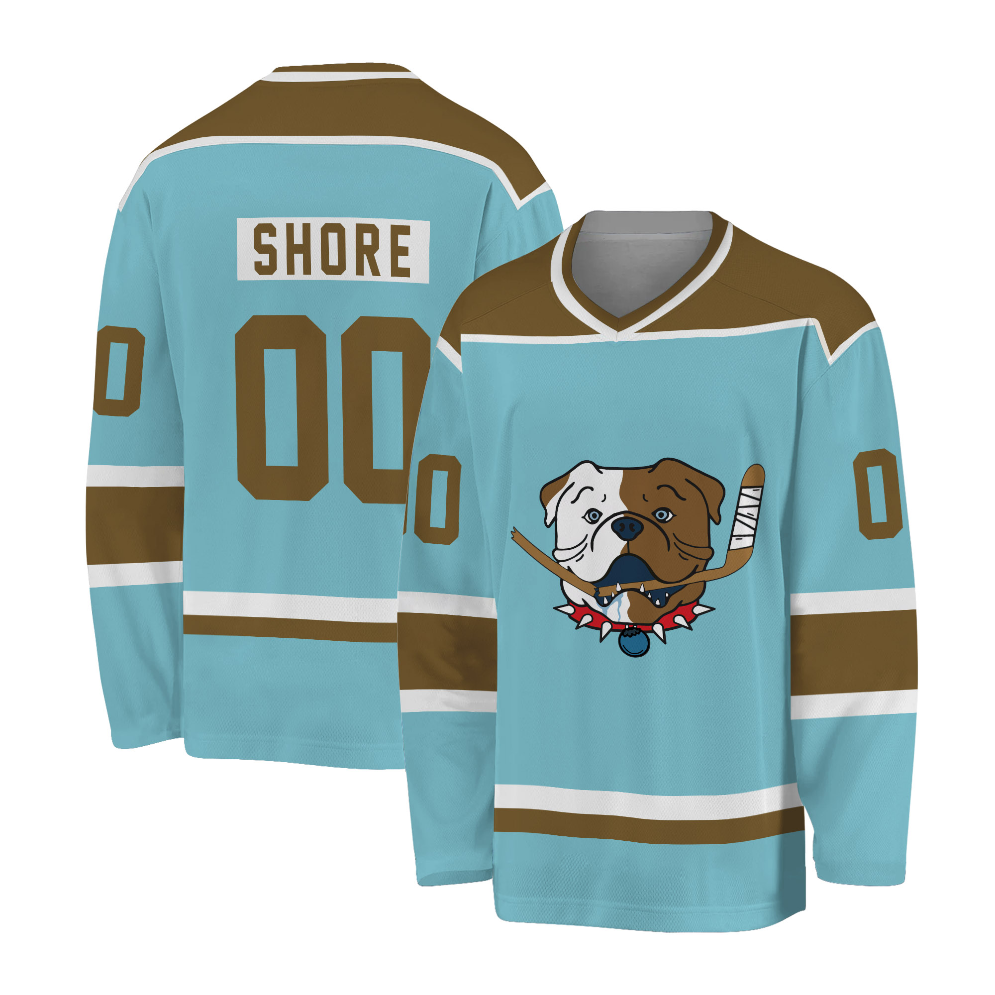 TronX Shoresy 69 Sudbury Blueberry Bulldogs Jerseys Adult Fan Hockey Jerseys