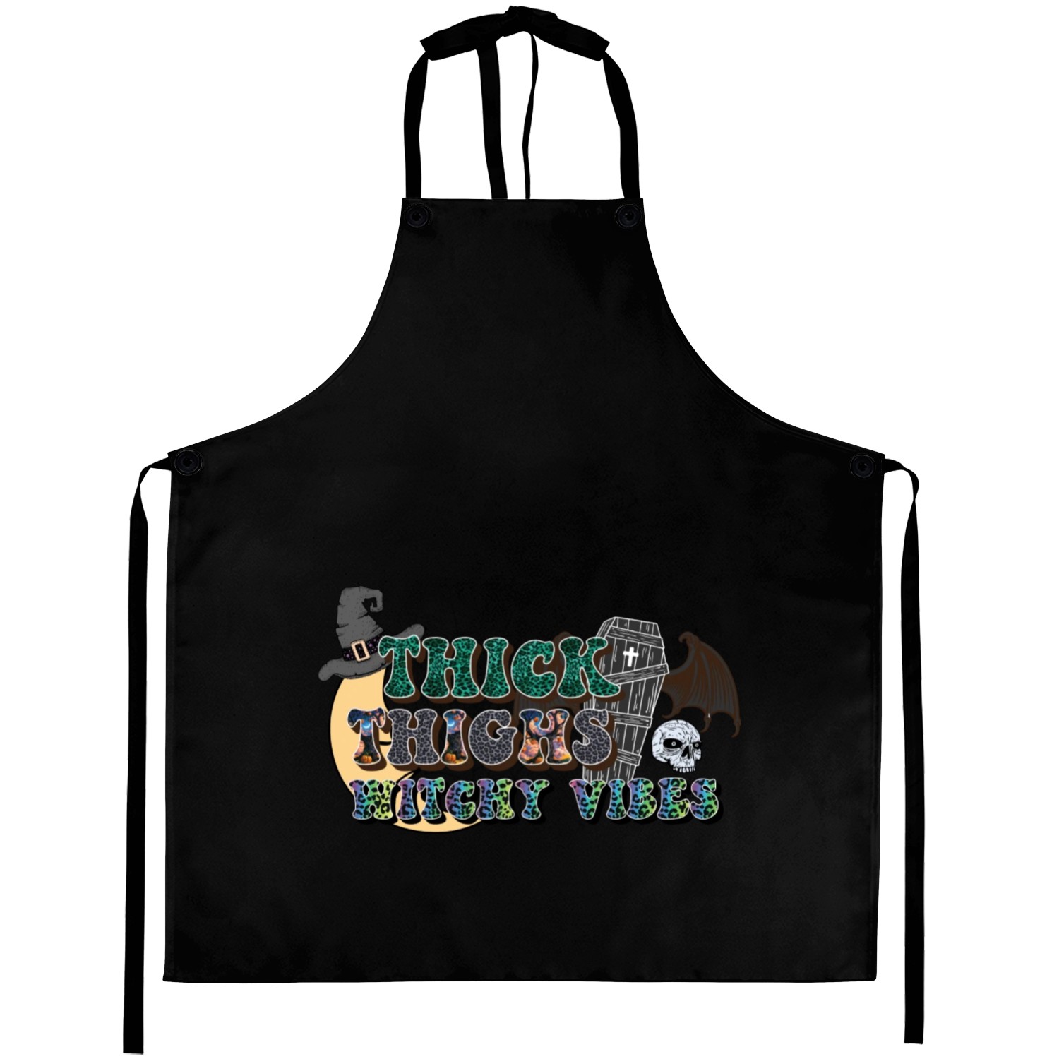 Thick Thighs Witchy Vibes Aprons