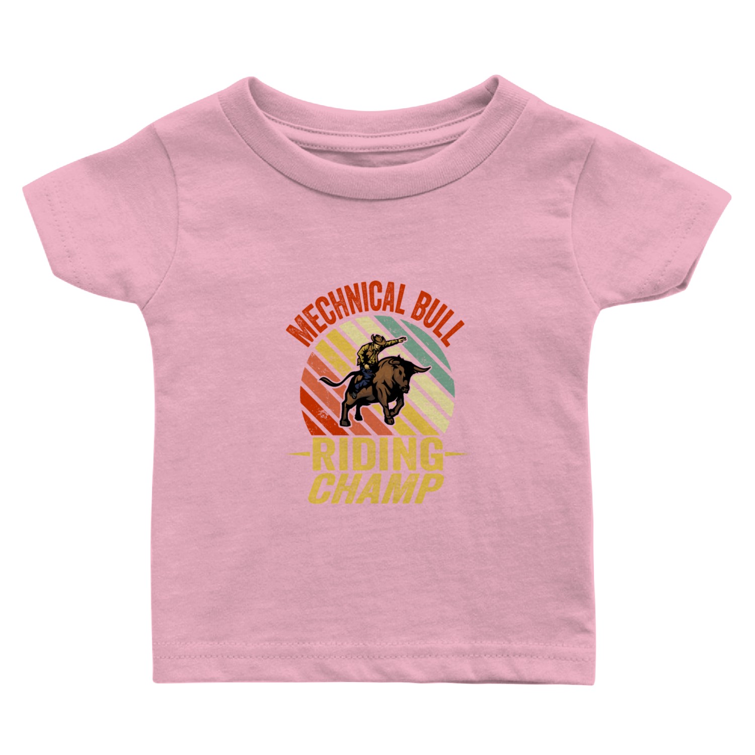 Mechanical Bull Riding Champ Baby T Shirts