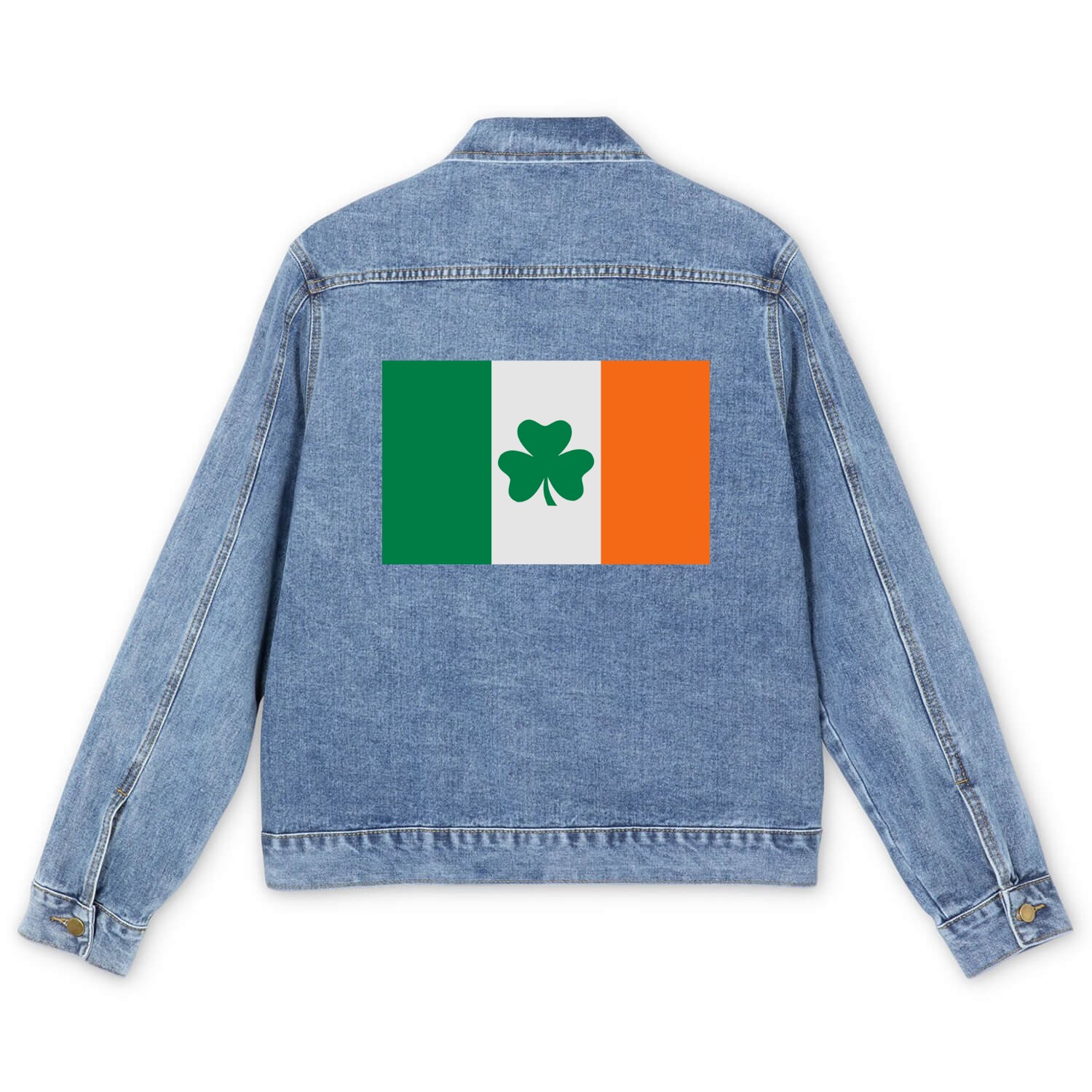 Ireland Shamrock Men's Denim Jackets