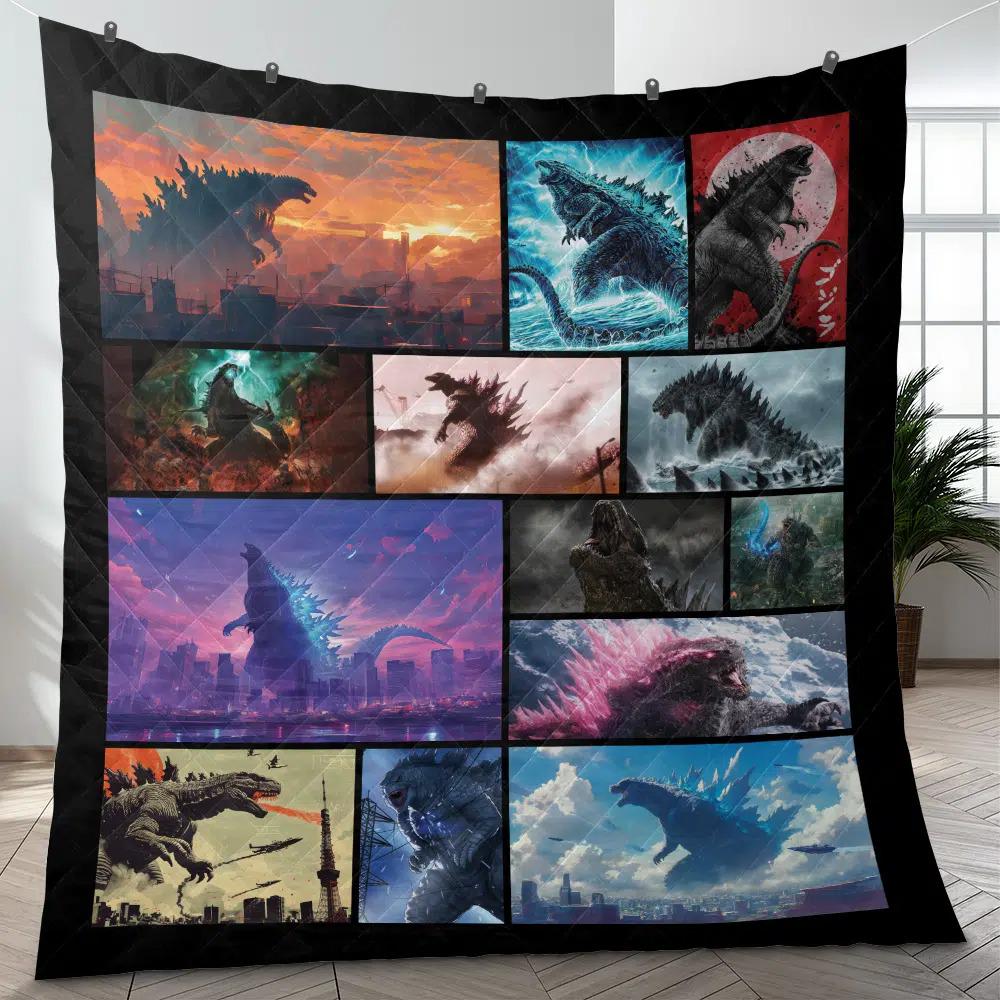 god zilla Quilt Blanket, god zilla Cozy Quilt Blanket, god zilla Blanket, Bedding Decor, Home Decor Gift, Christmas Blanket.