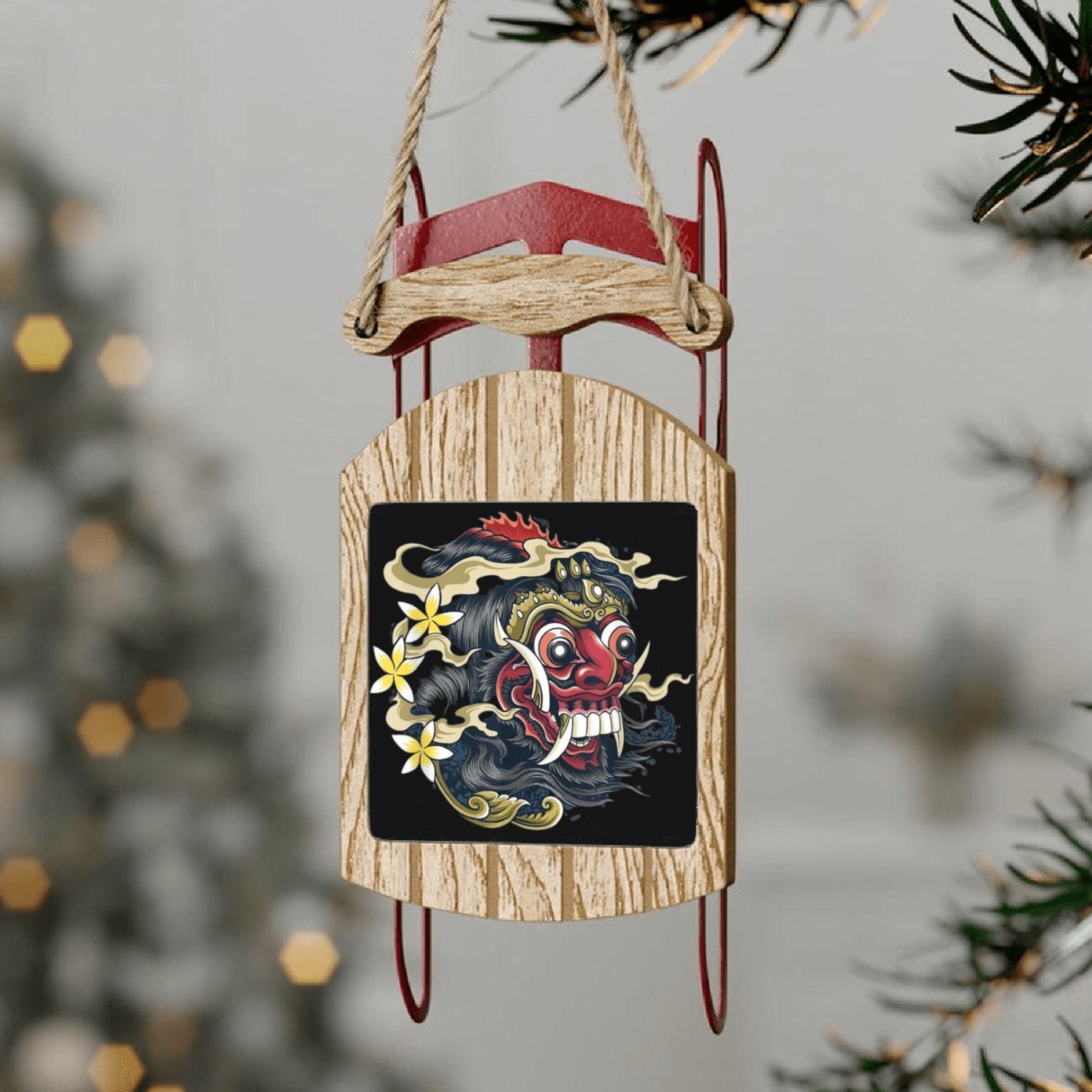 Barong Bali Balinese Culture Lover Island of Gods Sled Ornaments