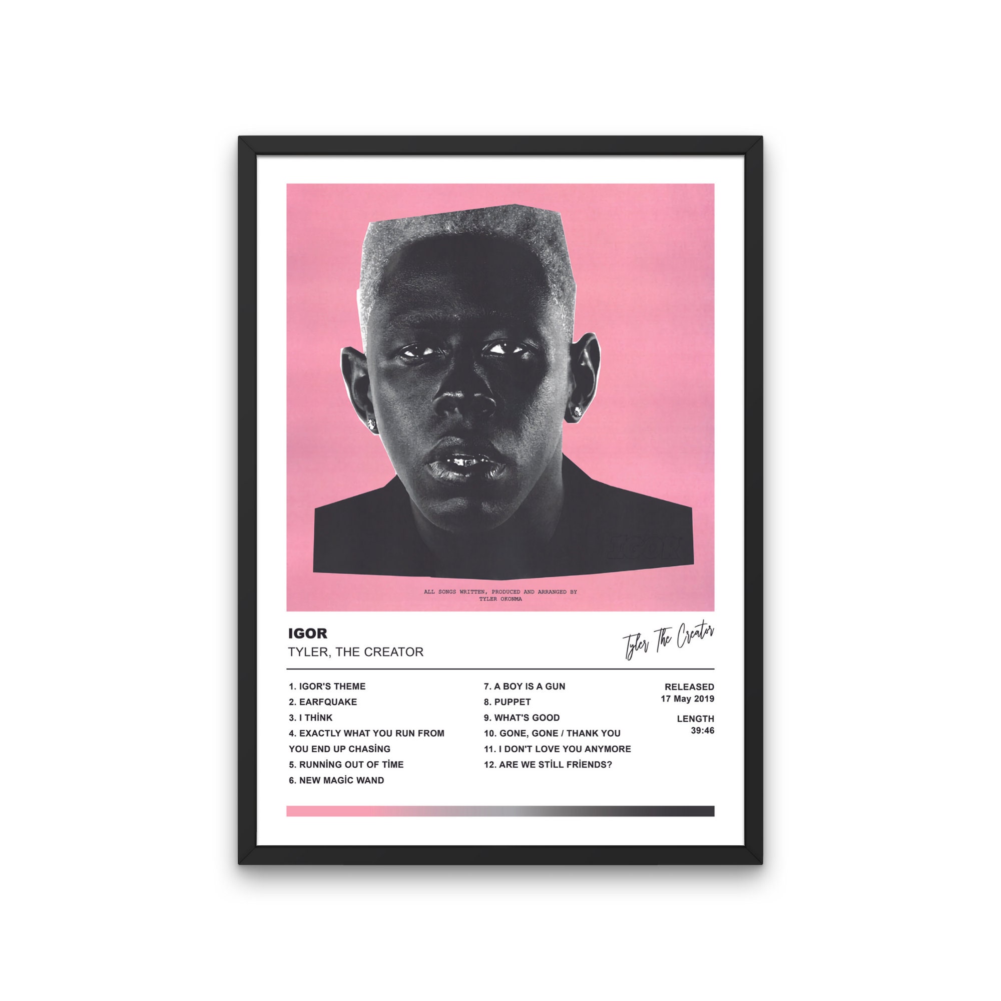 Tyler The Creator Igor, IGOR Album Poster