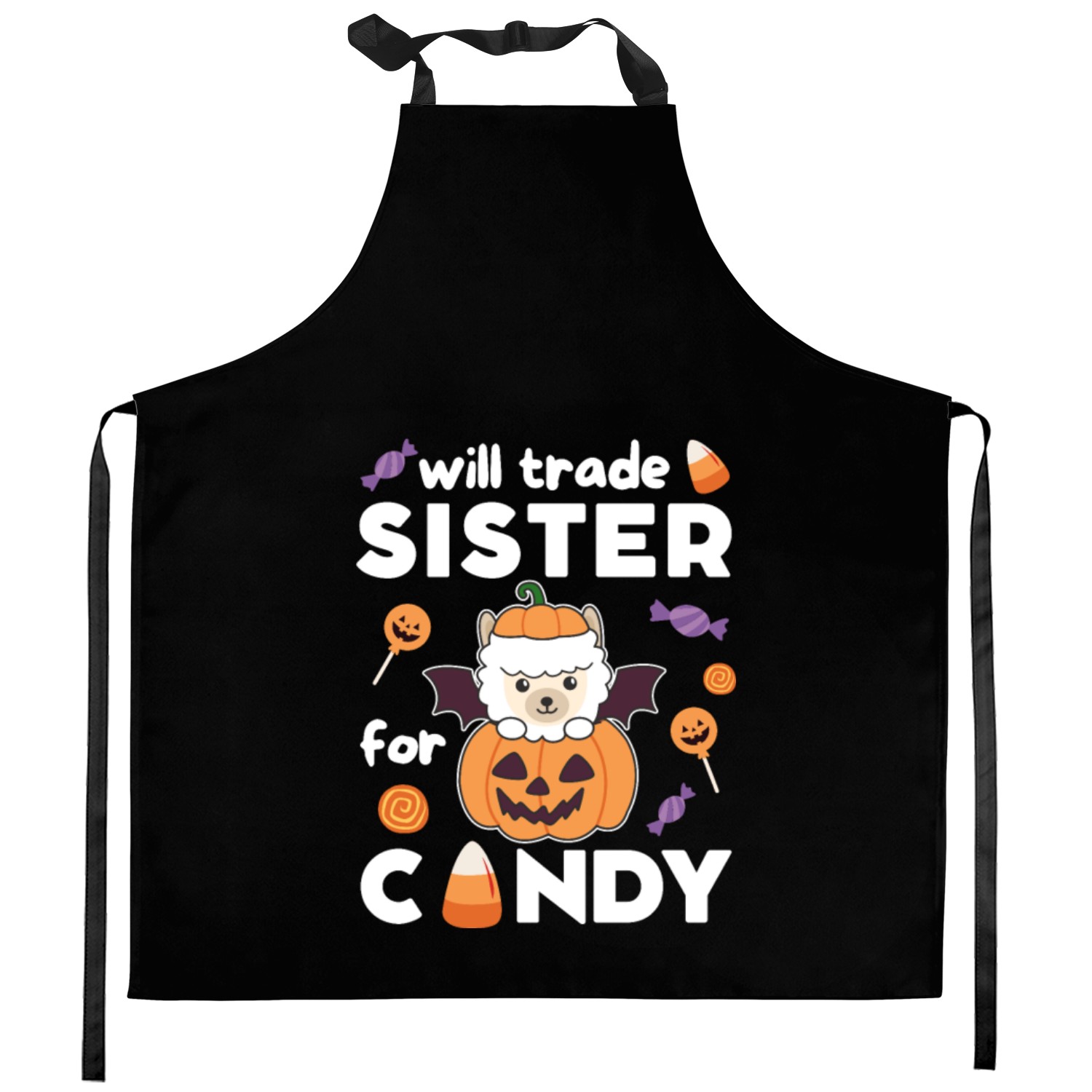 Alpaca Halloween Trade Sister For Candy Kitchen Aprons