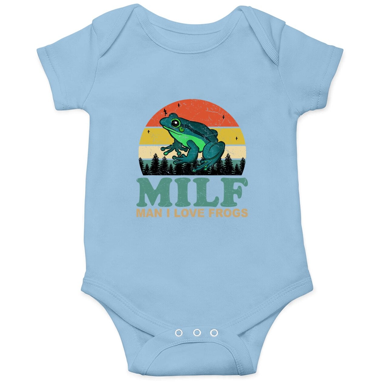 I Love Frogs Saying Amphibian Lovers Baby Bodysuit