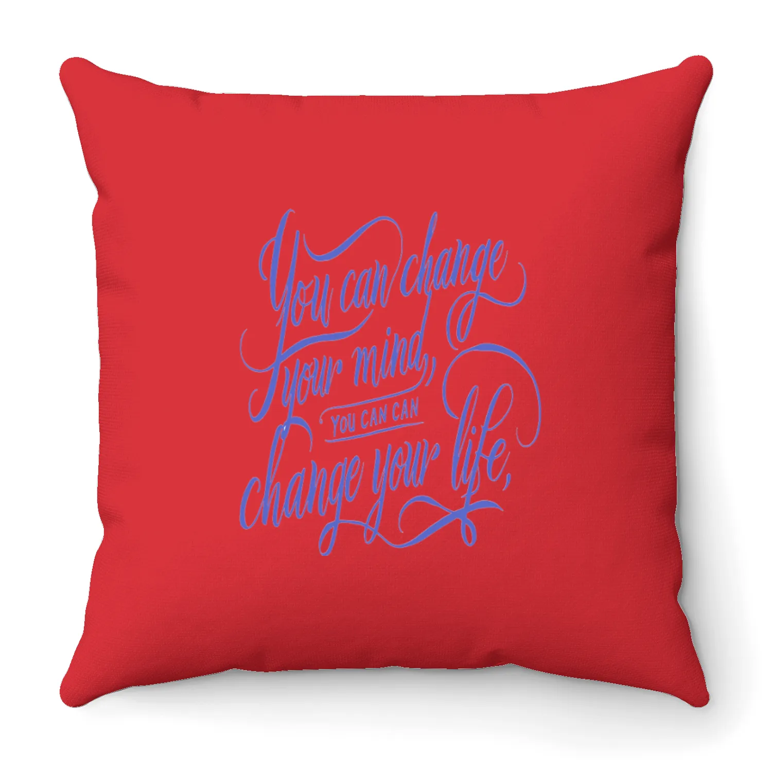change your mind Throw Pillows