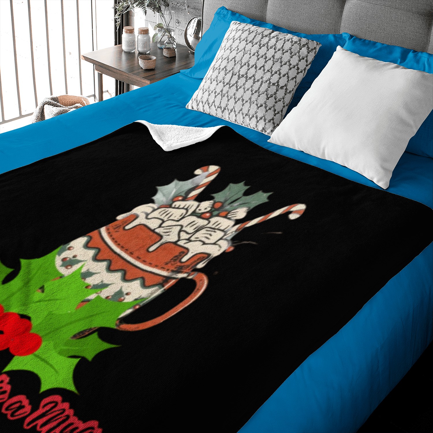 Festivity Mug- Season's greetings Baby Blankets