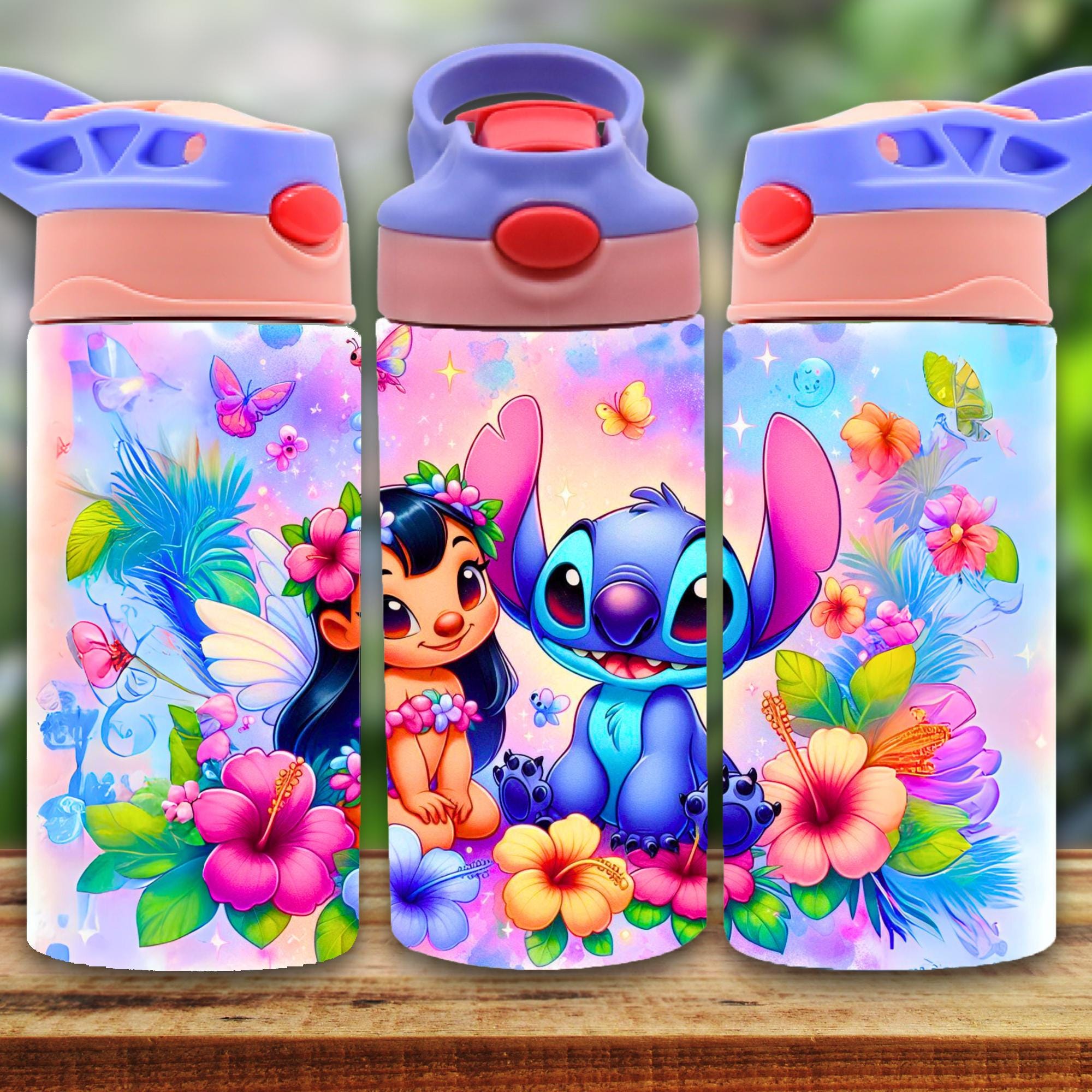 Kids 12oz Tumbler Wrap, Kids Floral Tumbler Design, 12oz Cup Tumbler Wrap