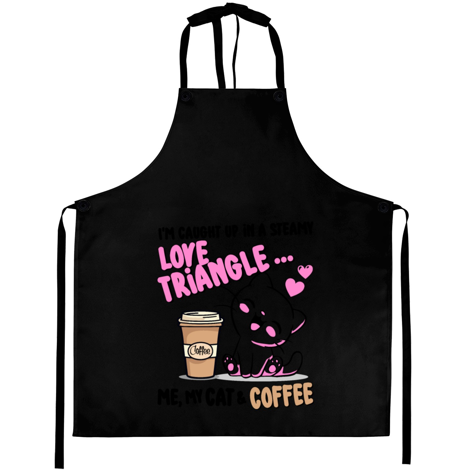 Love Triangle ... Me, My Cat & Coffee Aprons