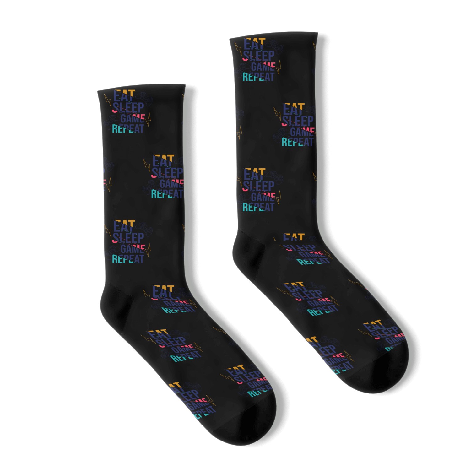 modern typography game quote Socks