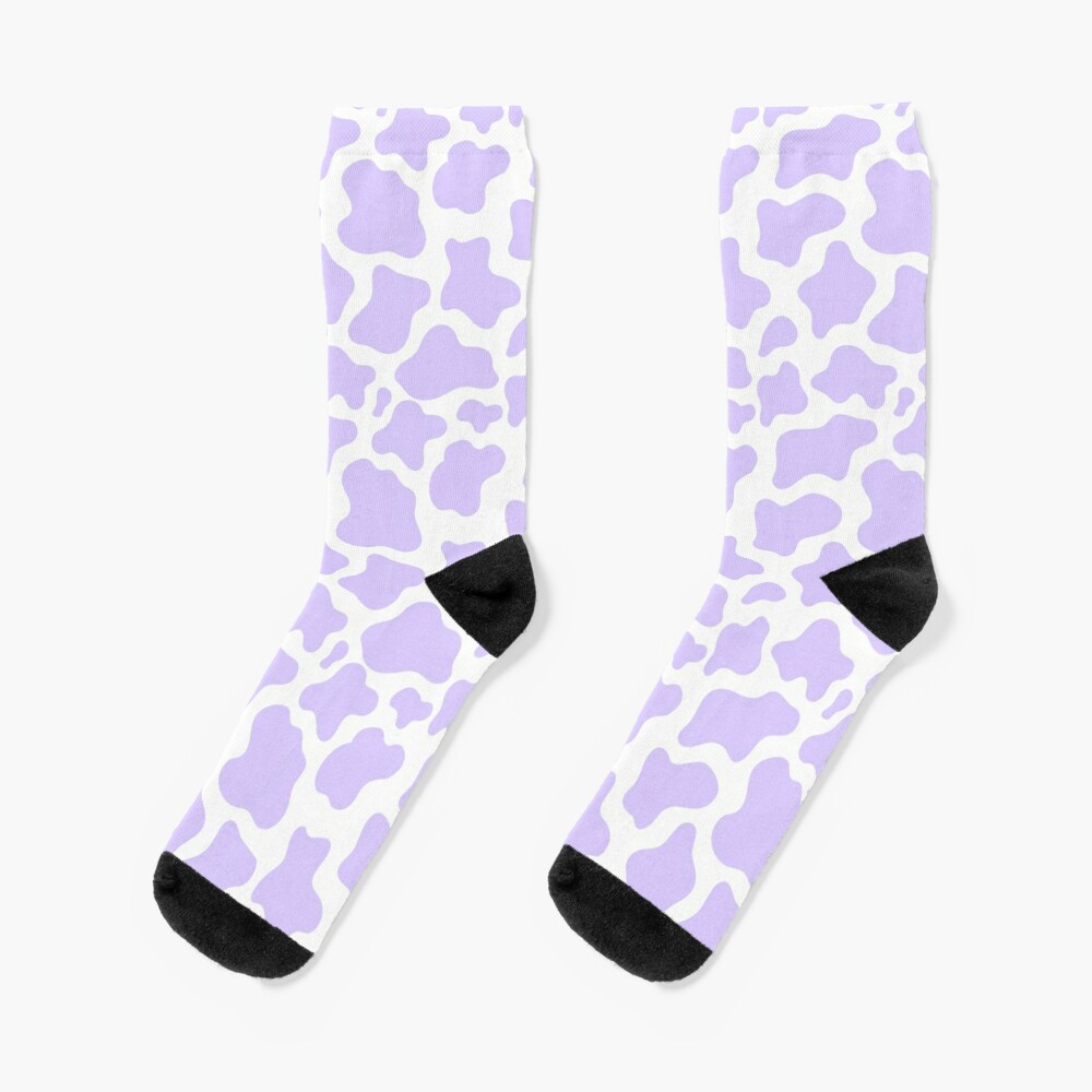 purple cow print! Socks