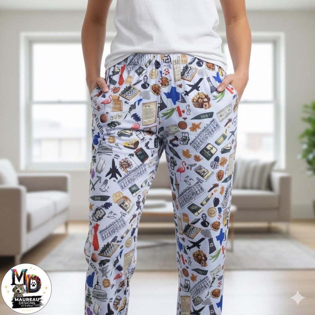 The West Wing Inspired Collage Women’s Pajama Pants