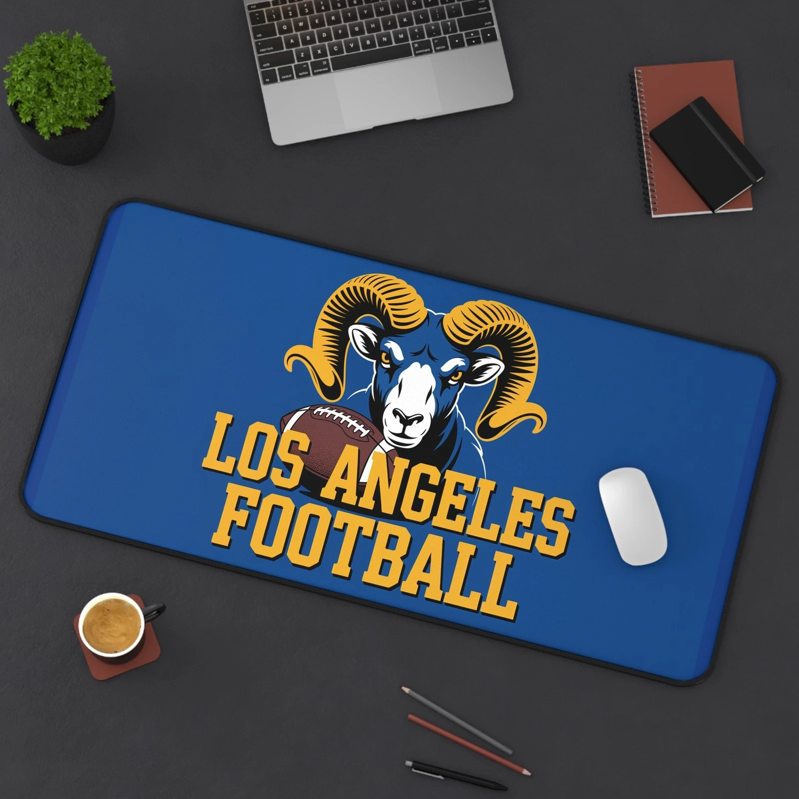 Los Angeles Football High Def Print Non Slip Desk Mat Office Home football