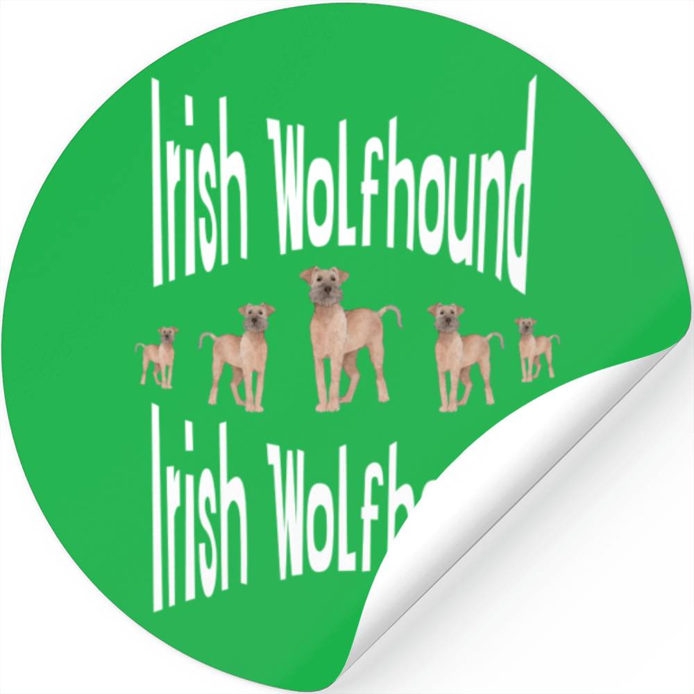 Irish Wolfhound is a great dog friend Stickers