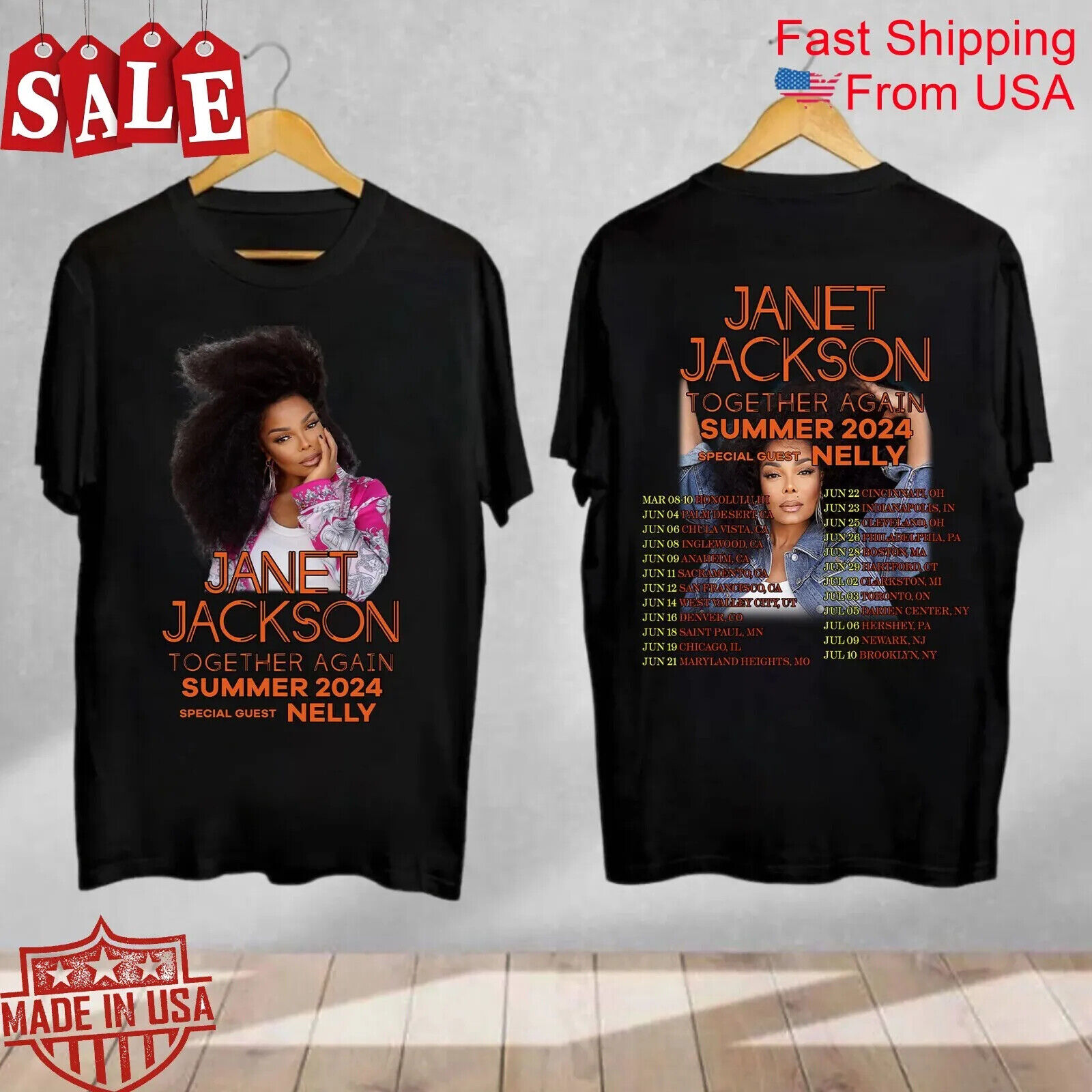 Janet Jackson Summer 2024 tour Gift For Fans Shirt