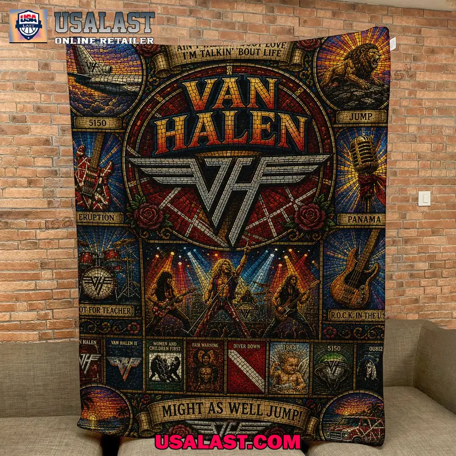 van Might As Well Jump Quilt Blanket
