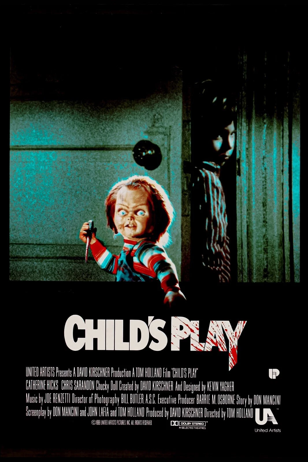 Child's Play Movie Poster, Chucky Doll, Horror, Vertical Premium Matte Poster