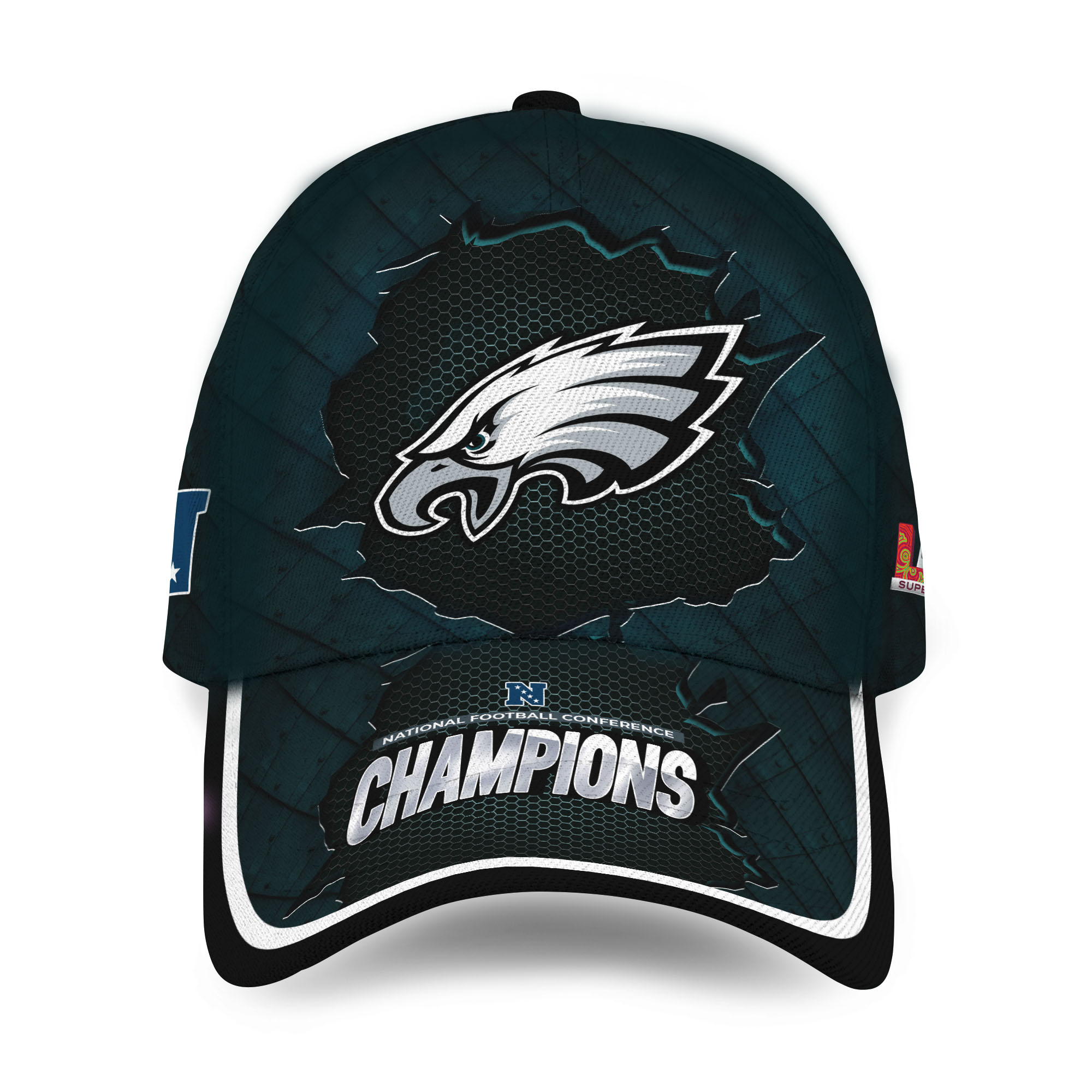 Philadelphias Classic Cap, Philadelphias 2025 Team Football Champions Cap, Philadelphias Game Day Football Cap