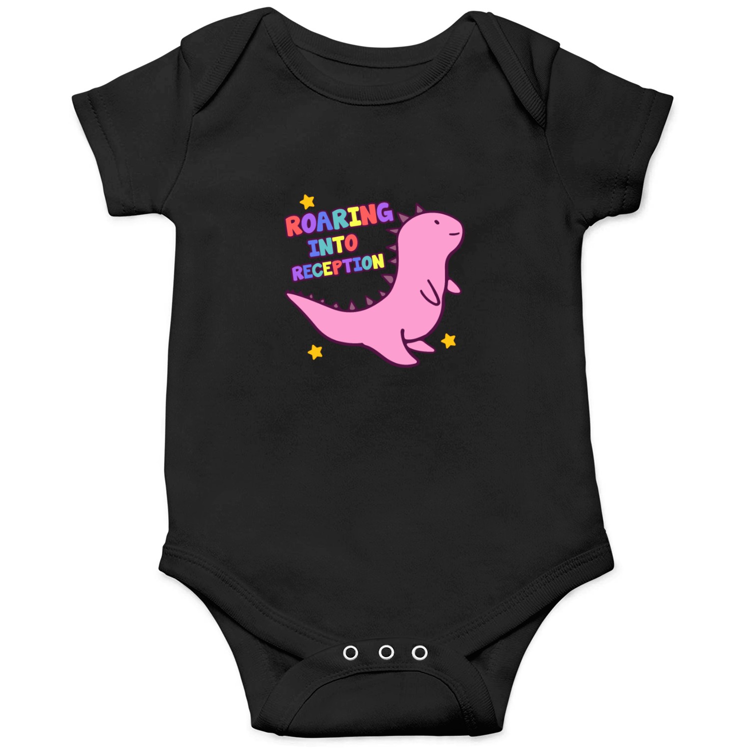 Roaring Into Reception Cute Dinosaur Back To Onesies