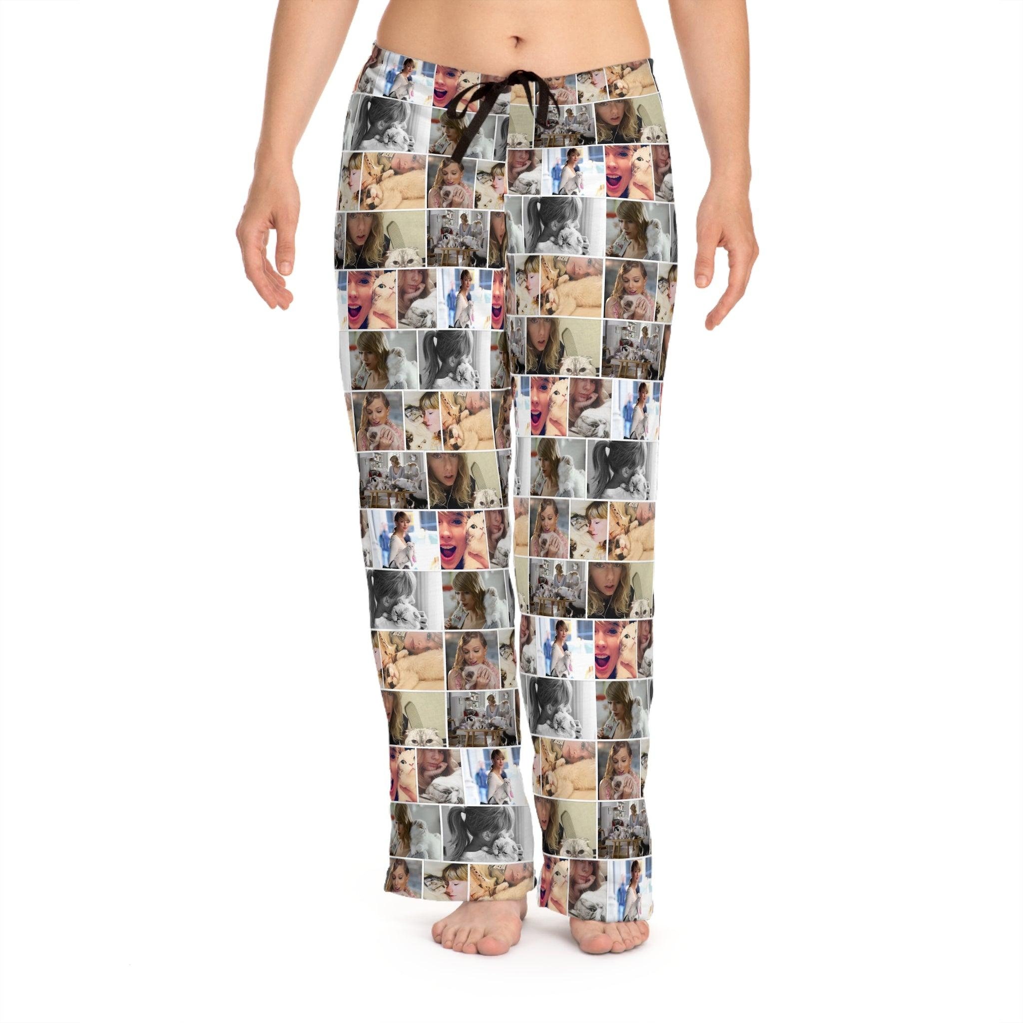 Taylor's Cats Collage Pattern Women's Pajama Pants