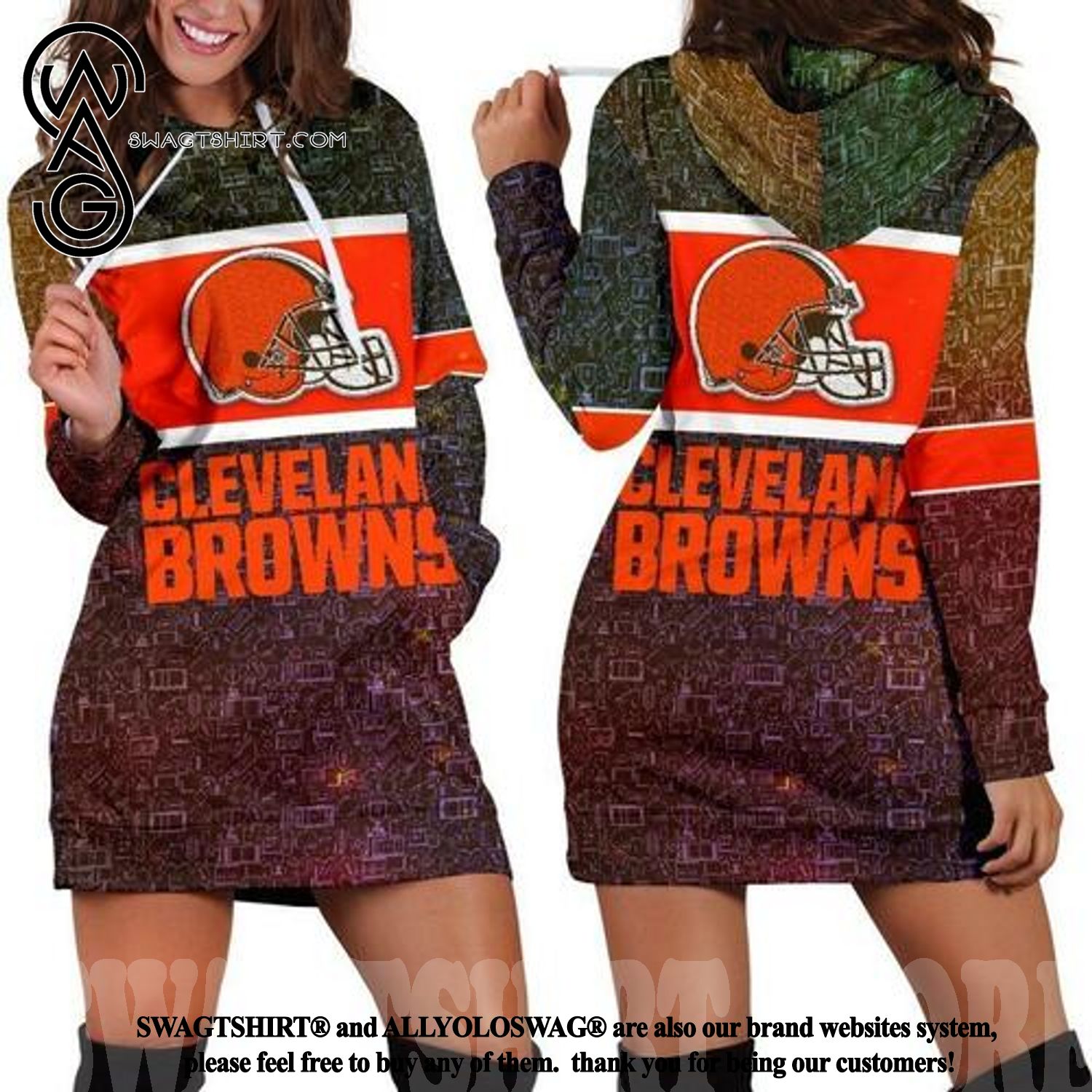 football Cleveland Browns Special Design Women Hoodie Dress
