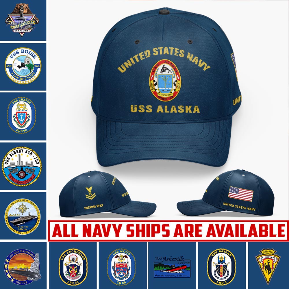 Customized Navy Ships Classic Cap