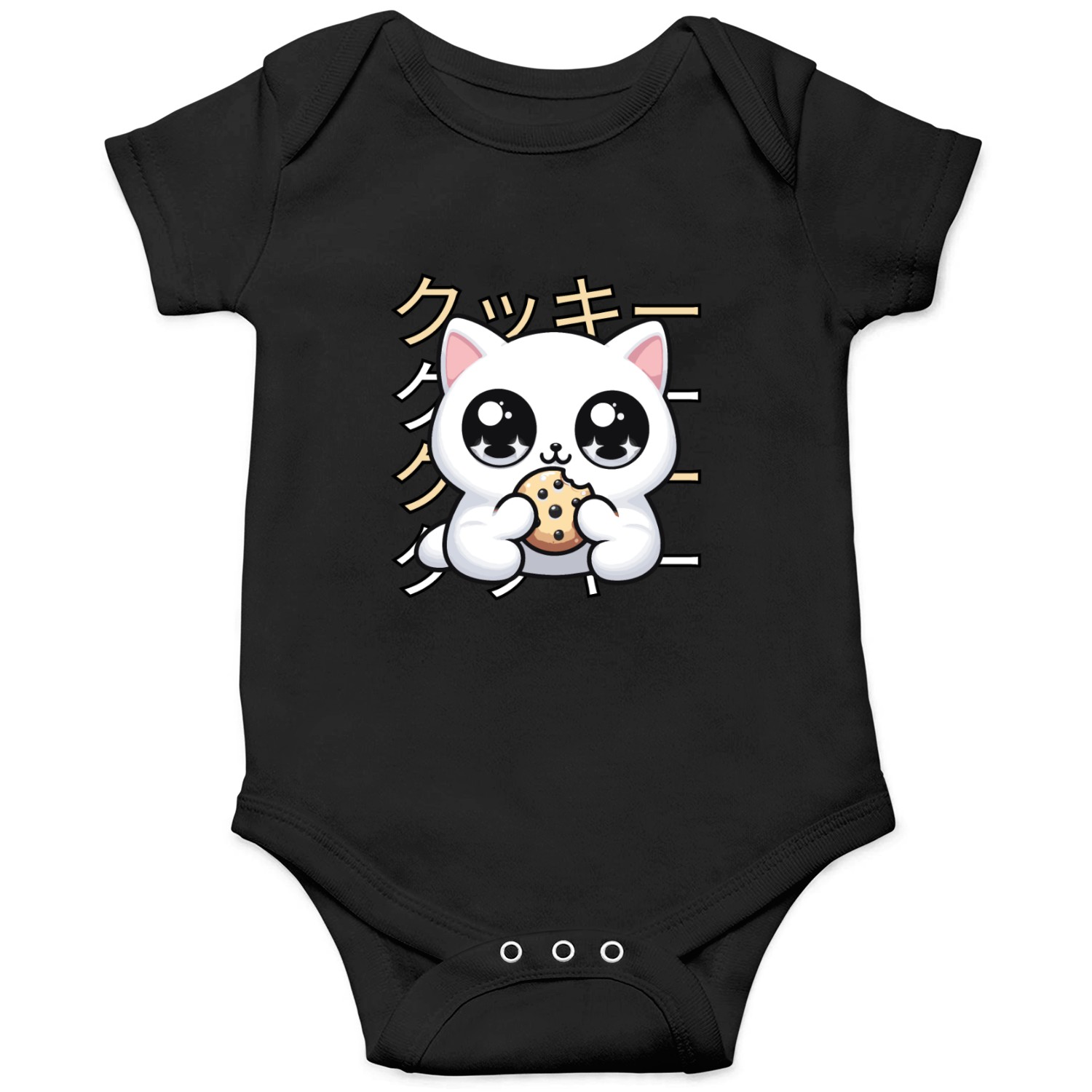 Cute Cat Japanese Kawaii Anime Cat with Cookie Onesies
