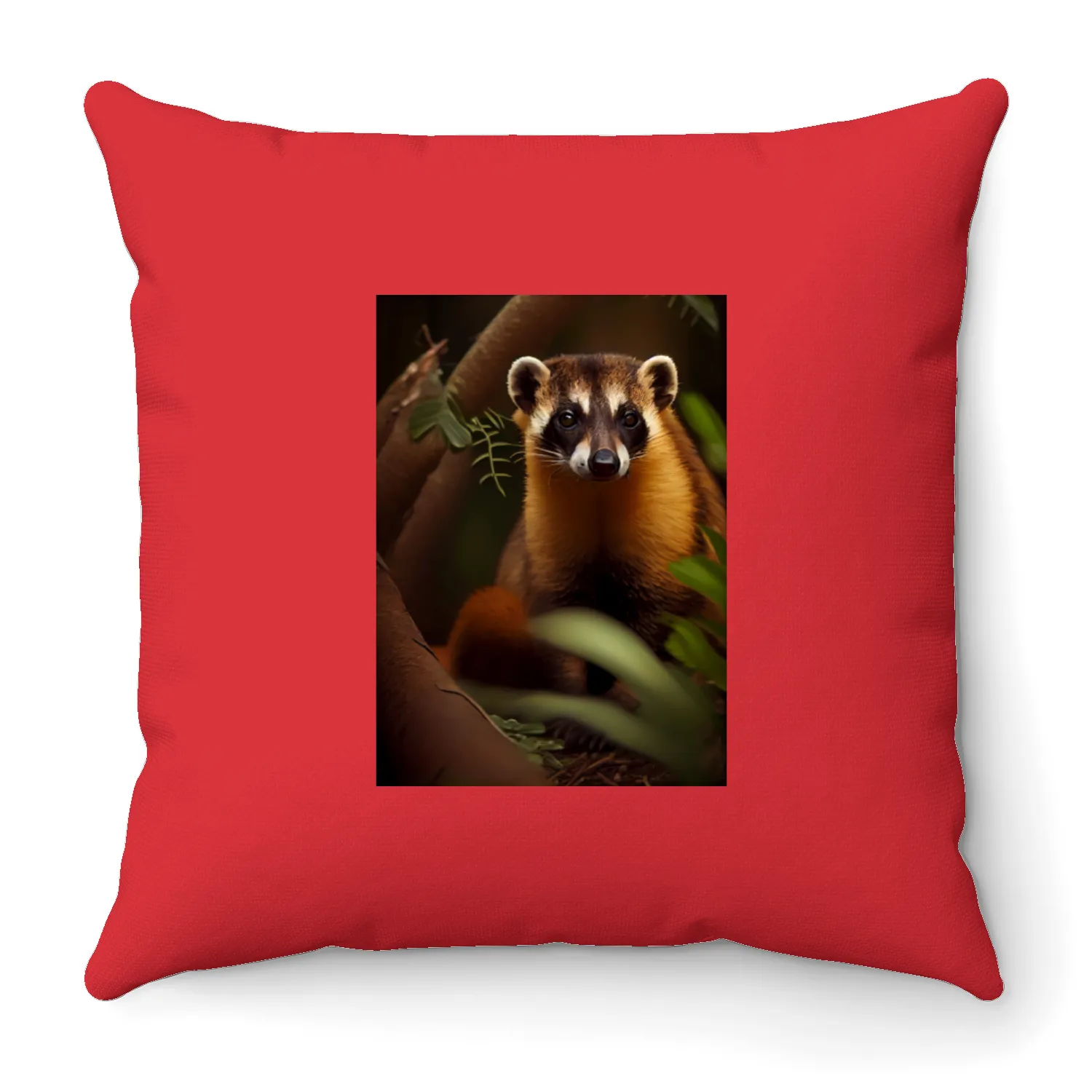 Coati In Nature Throw Pillows