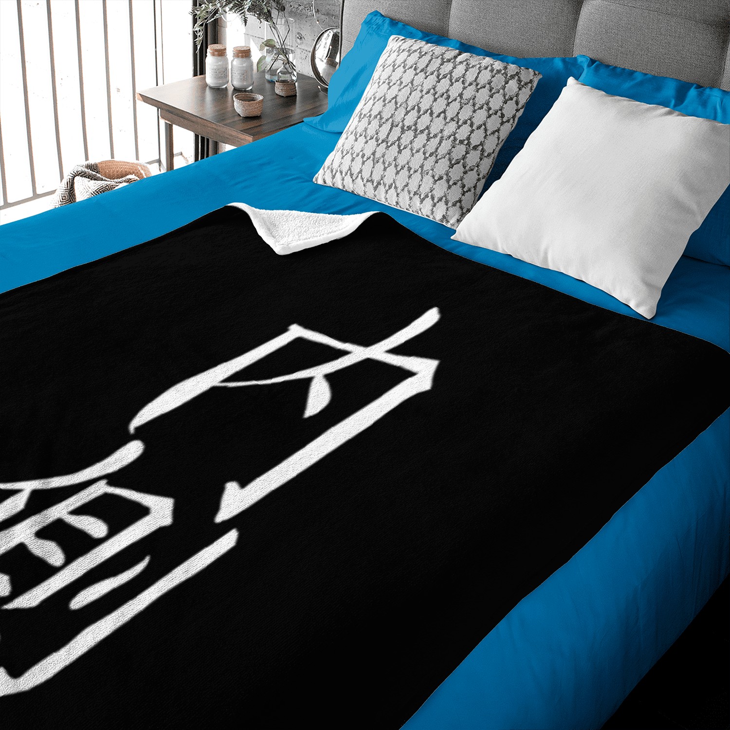 Japan KANJI Caliphraphy Japan Symbol Inside Baby Blankets