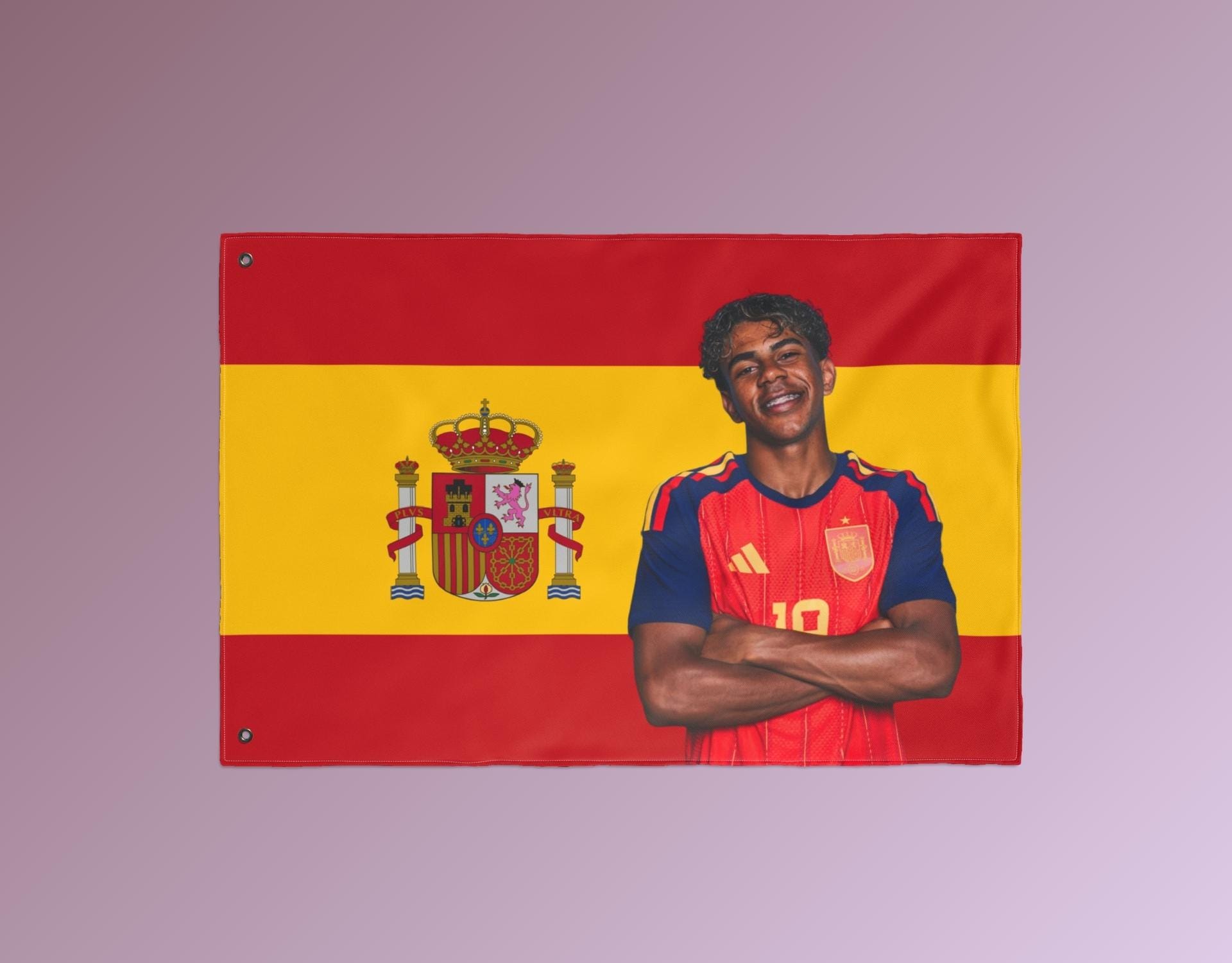Lamine Yamal Spain Football Tapestry, Double Sided FIFA World Cup 2026 Fan Wall Banner, Soccer Decor Gift