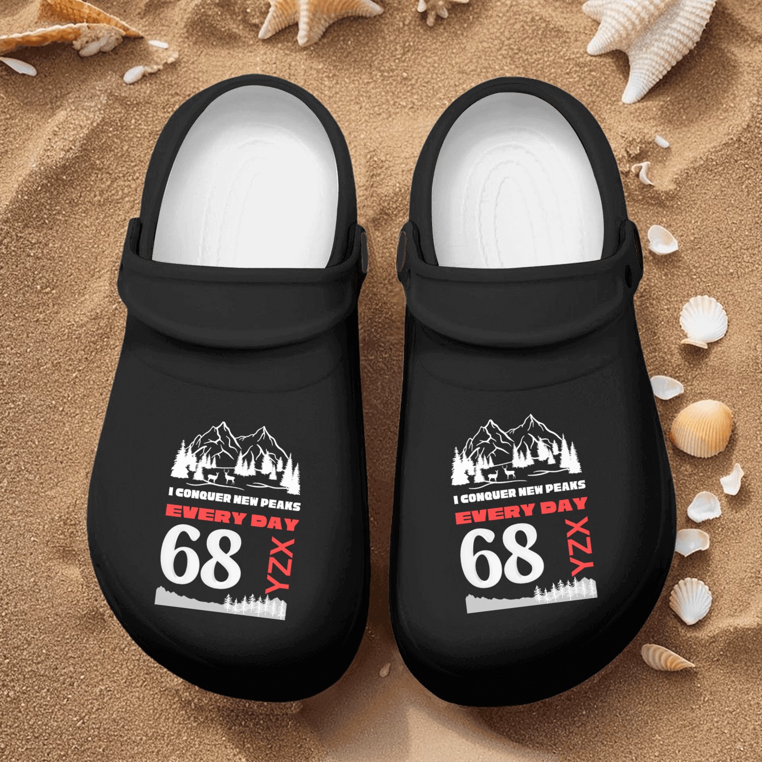 conquer new peaks every day Nurse Clogs