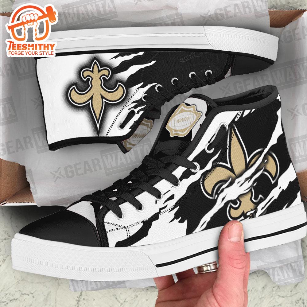New Orleans Saints High Top Shoes For Fans